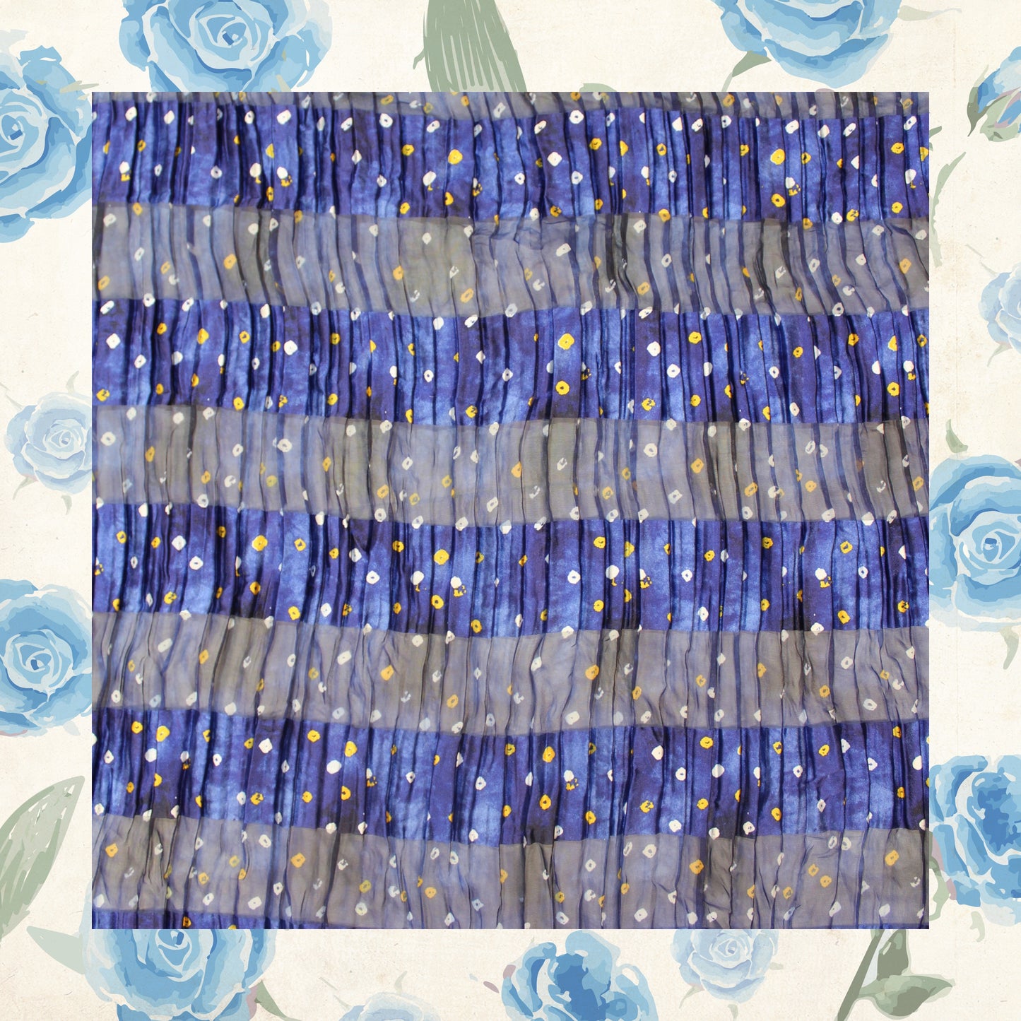 Digital Print On Lurex Satin Georgette Fabric (FW-44")