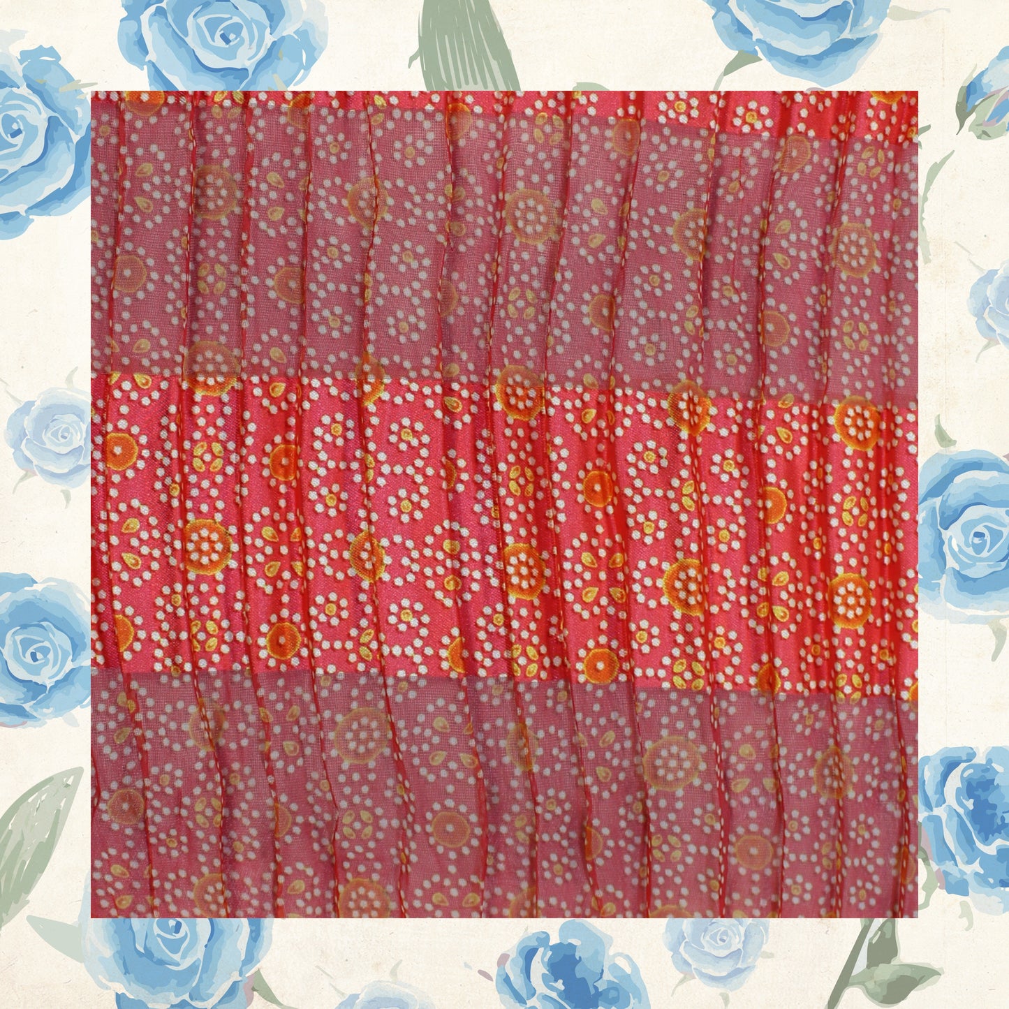 Digital Print On Lurex Satin Georgette Fabric (FW-44")
