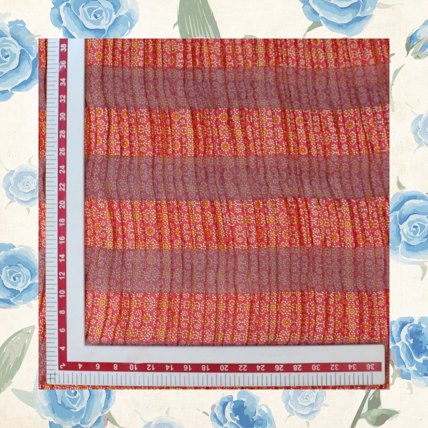 Digital Print On Lurex Satin Georgette Fabric (FW-44")