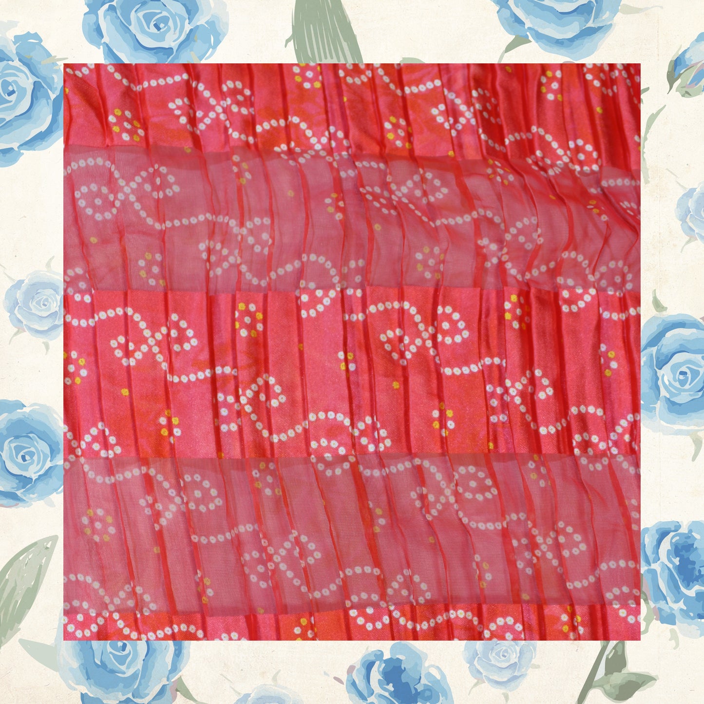 Digital Print On Lurex Satin Georgette Fabric (FW-44")