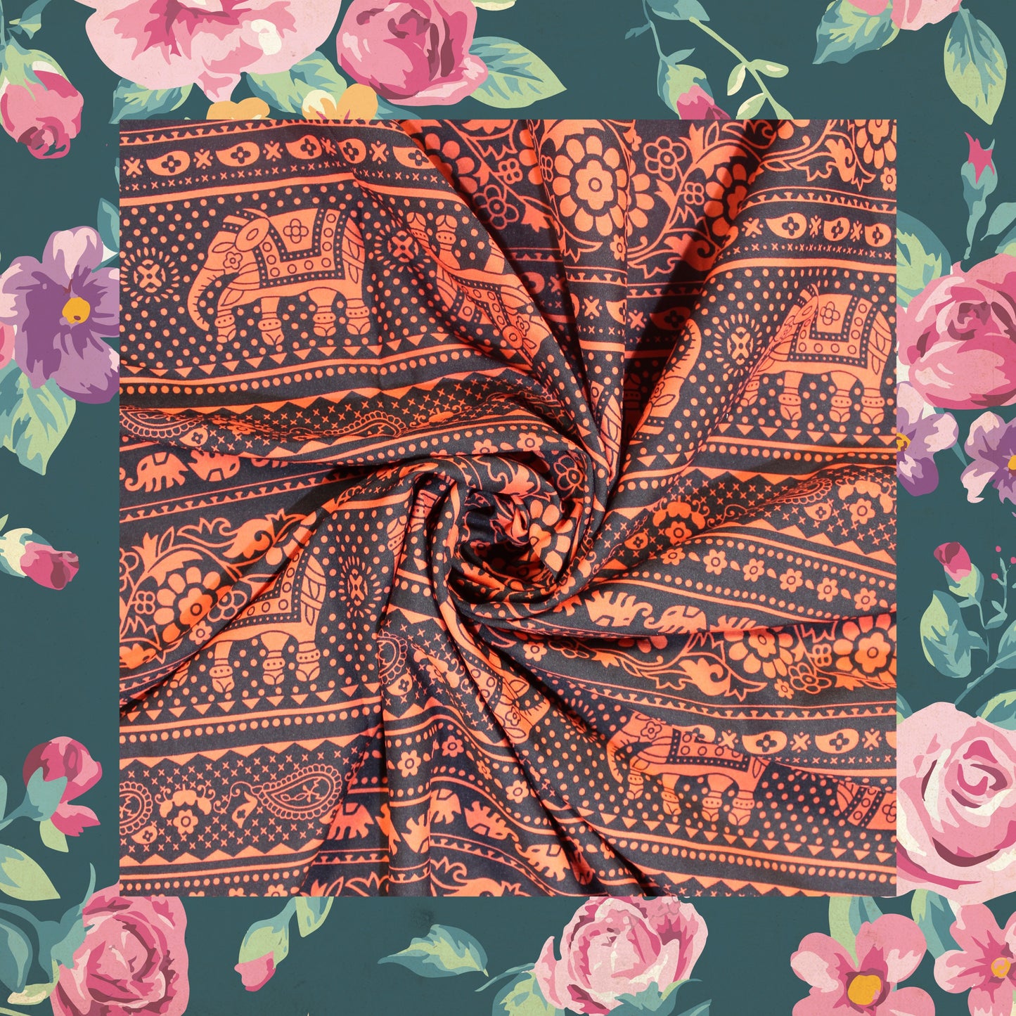 Crepe Printed Fabric (FW-44")