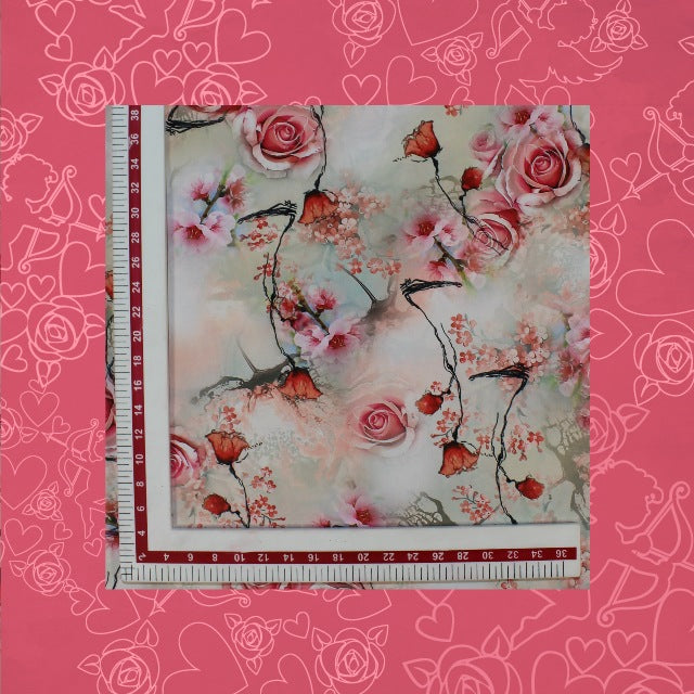 Beautiful Digital Printed Glider Fabric (price for 6 mtr)