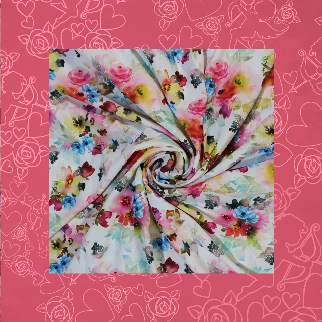 High Quality Digital Printed Glider Fabric (price for 6 mtr)