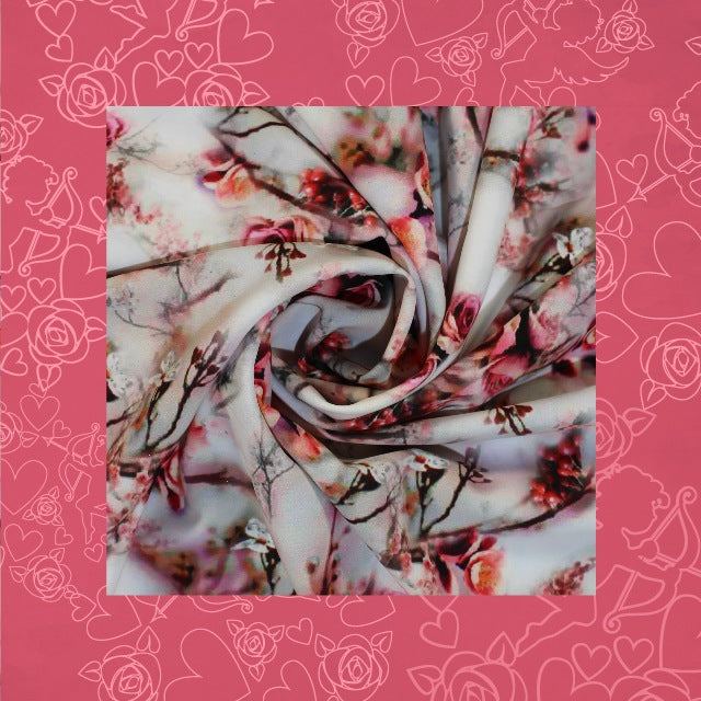 Lovely Digital Printed Glider Fabric (price for 6 mtr)