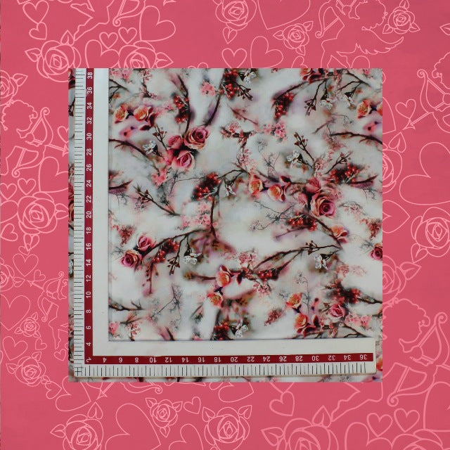 Lovely Digital Printed Glider Fabric (price for 6 mtr)