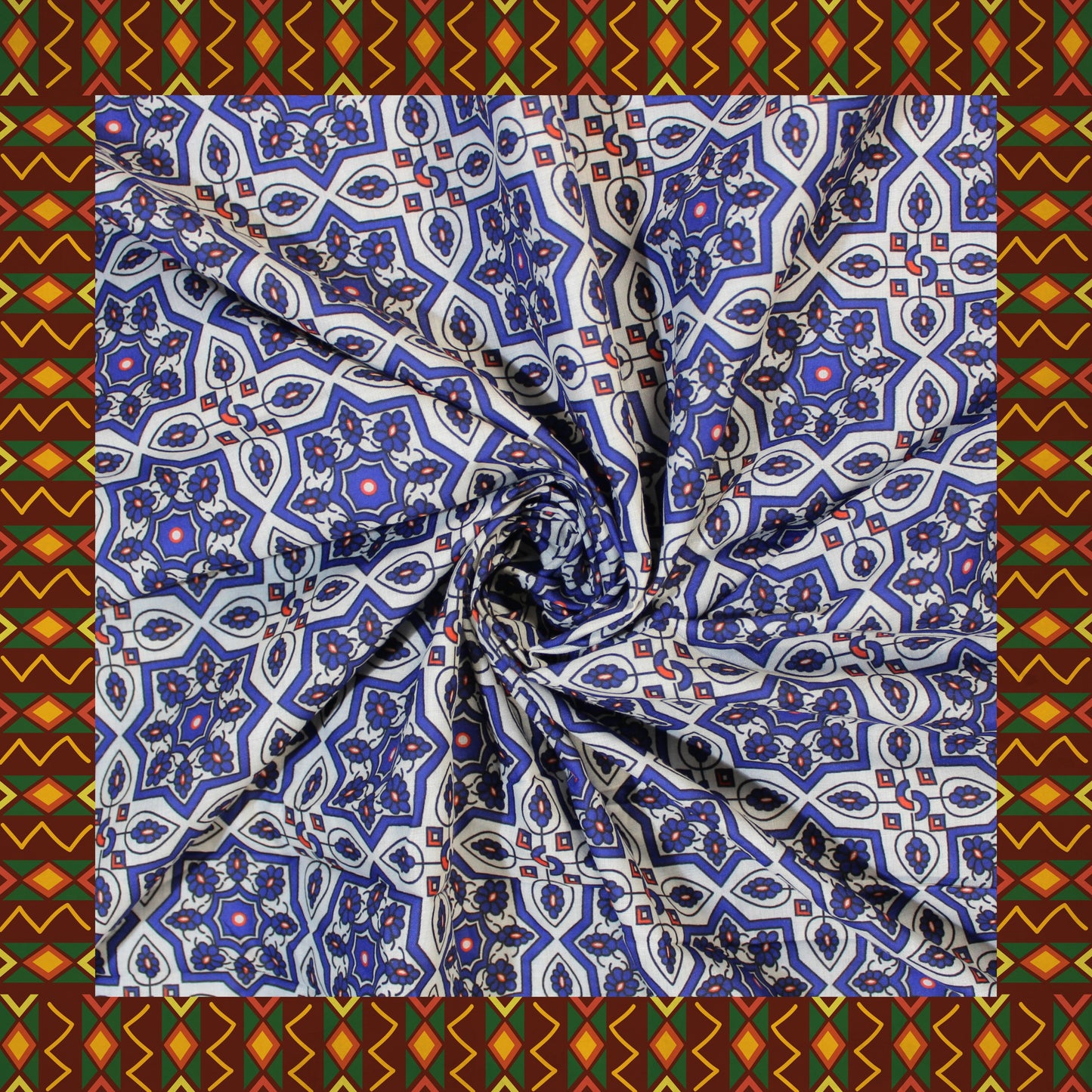 Mulmul Cotton Digital Printed Fabric (FW-44")