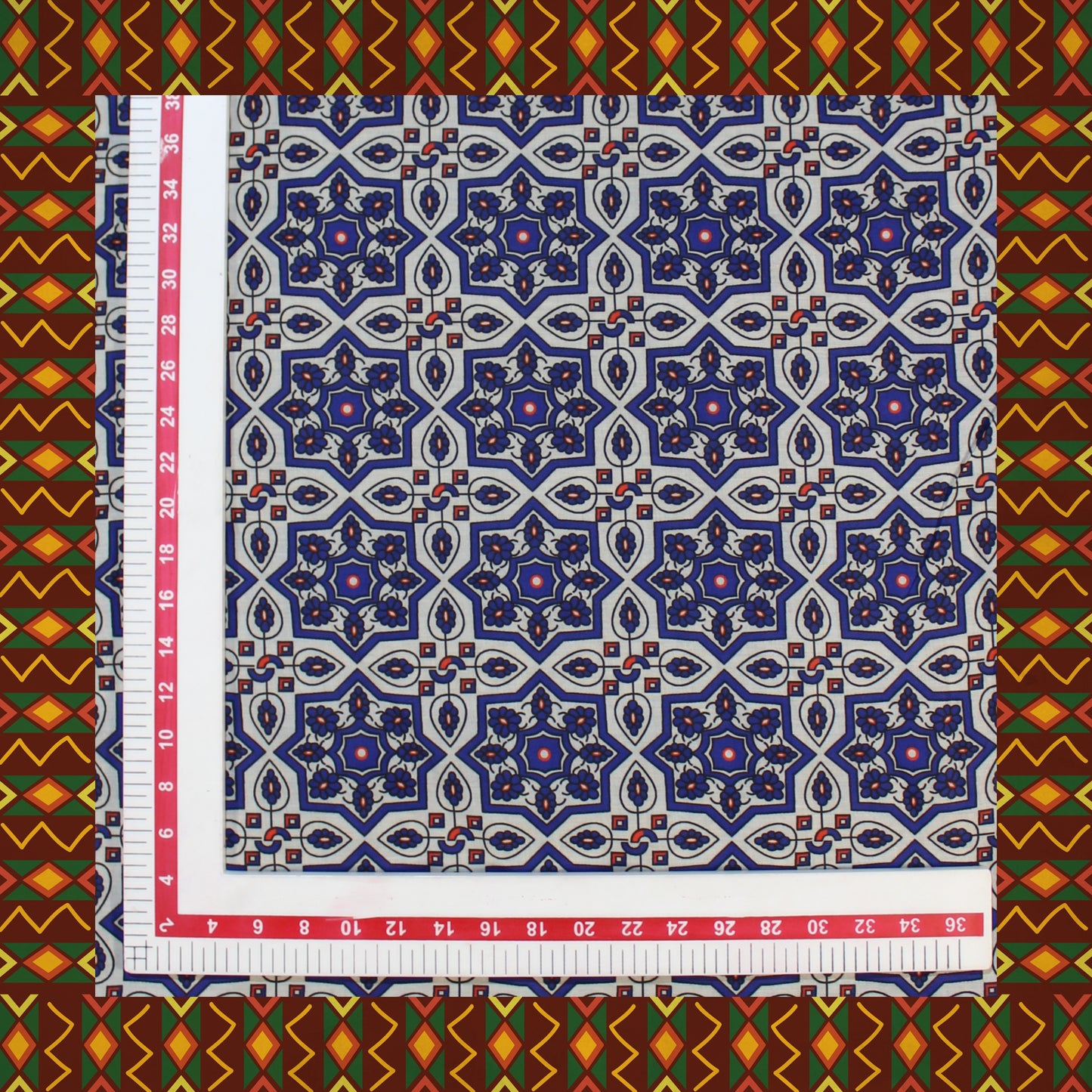 Mulmul Cotton Digital Printed Fabric (FW-44")