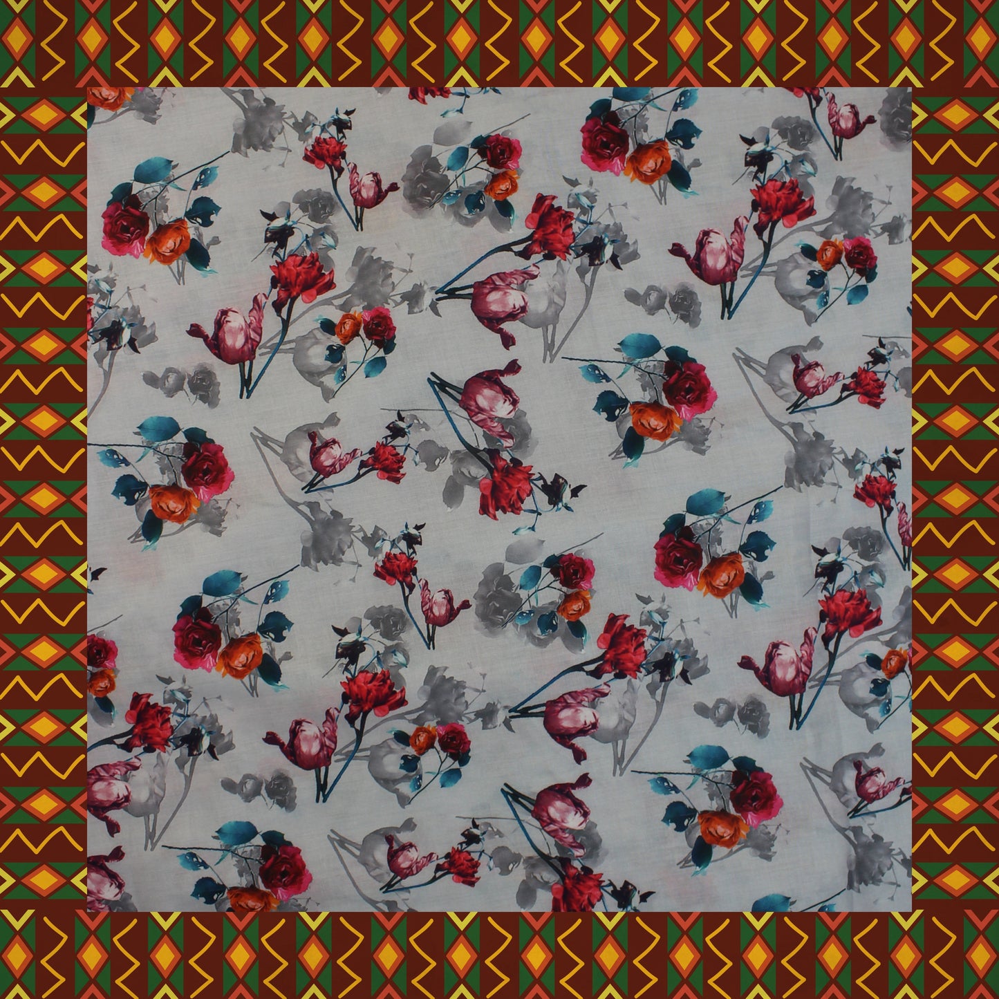 Mulmul Cotton Digital Printed Fabric (FW-44")