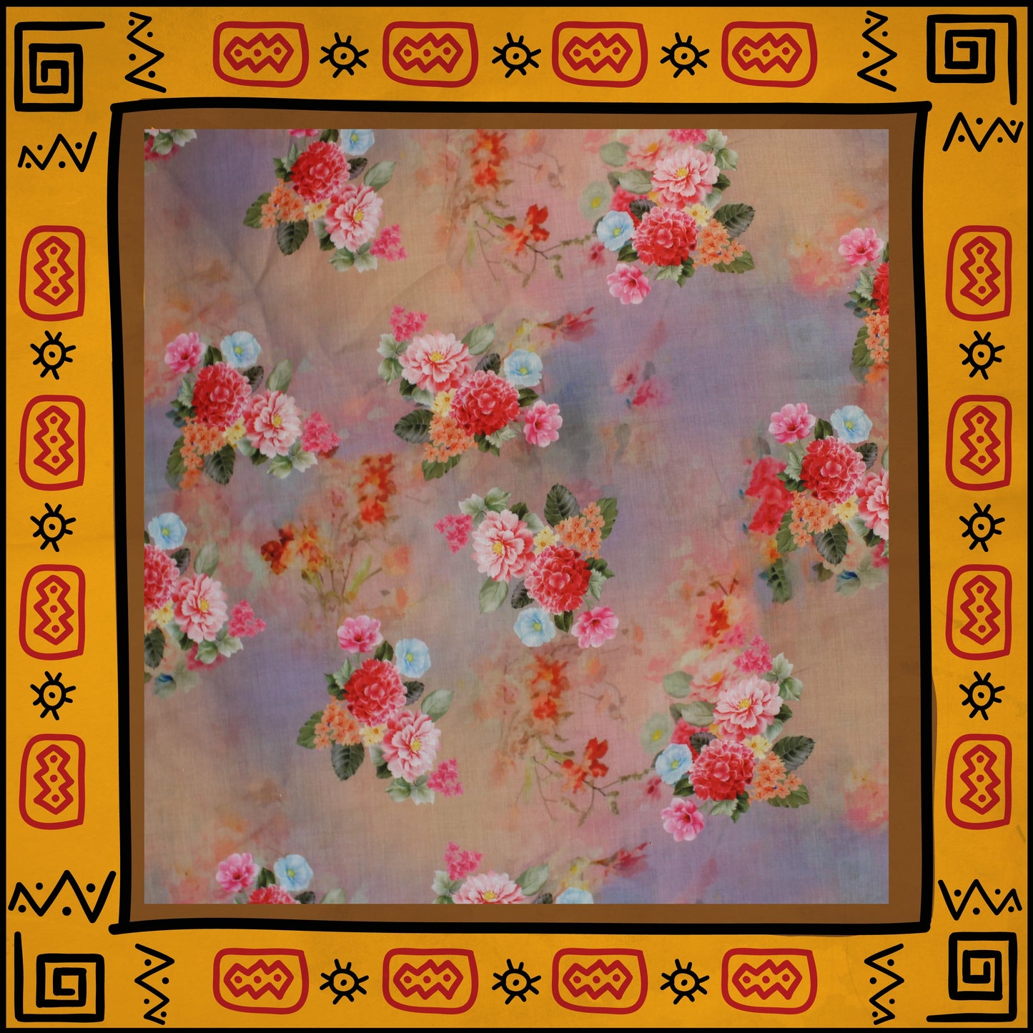 Mulmul Cotton Digital Printed Fabric (FW-44")