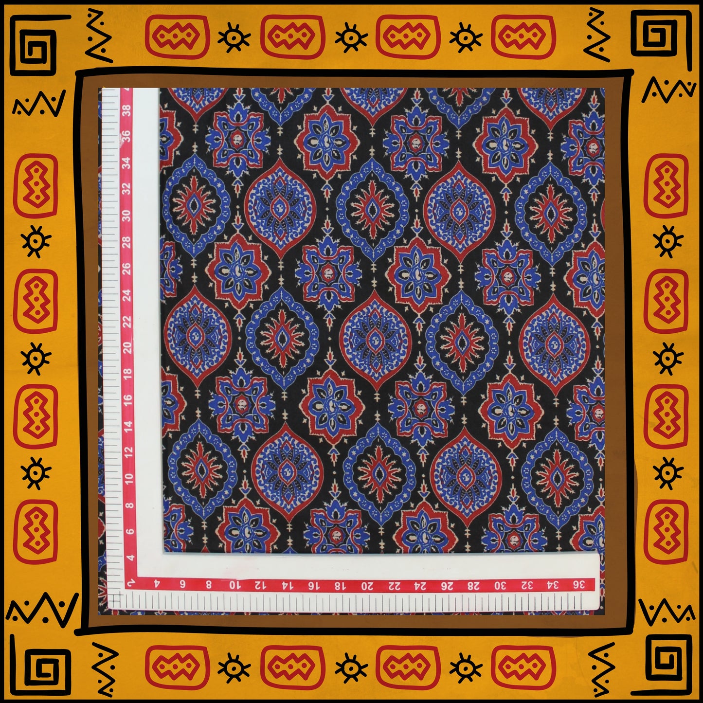 Mulmul Cotton Digital Printed Fabric (FW-44")