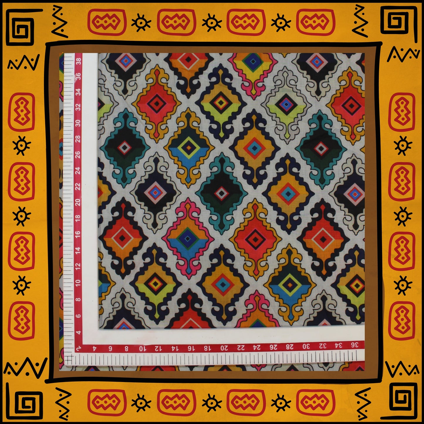 Mulmul Cotton Digital Printed Fabric (FW-44")