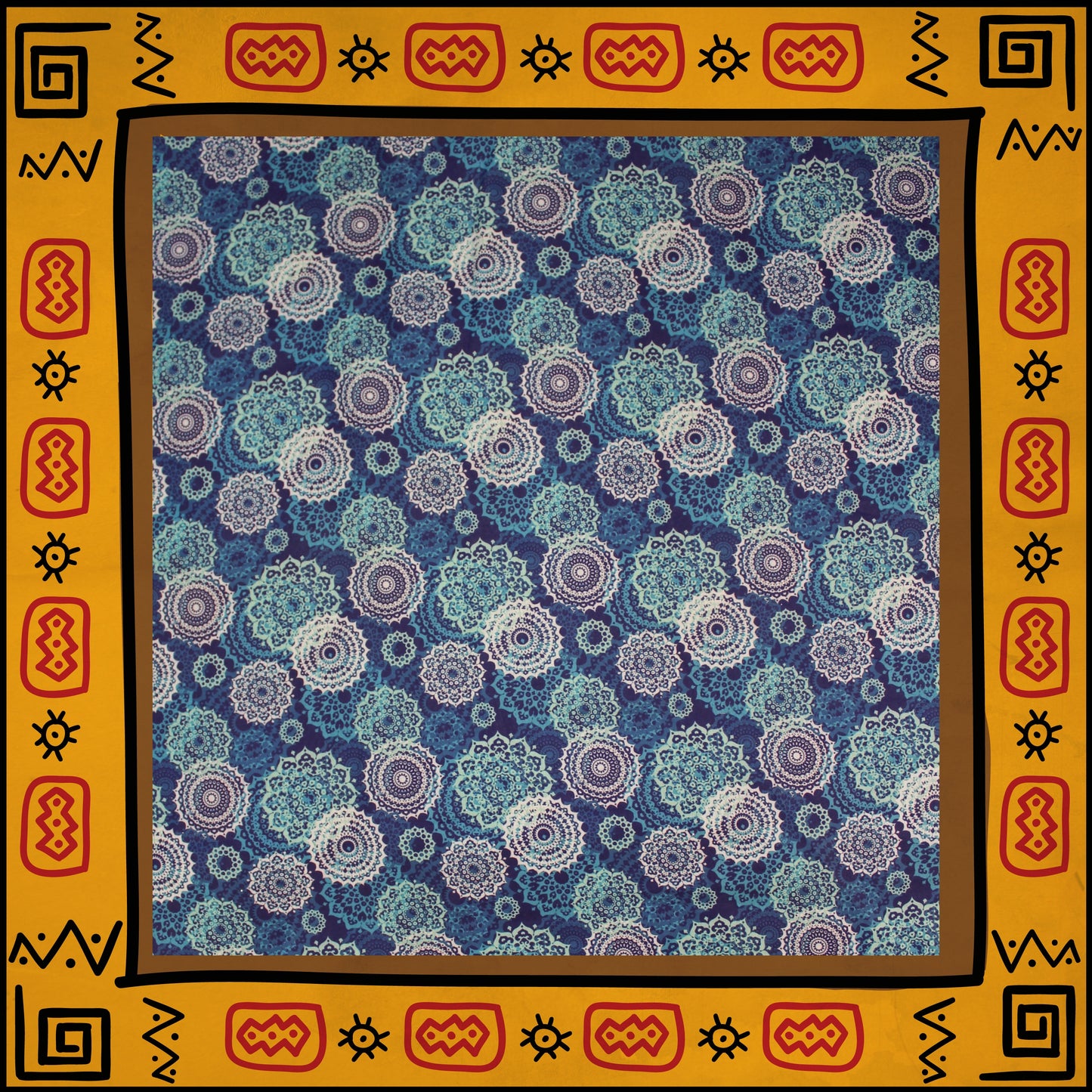Mulmul Cotton Digital Printed Fabric (FW-44")