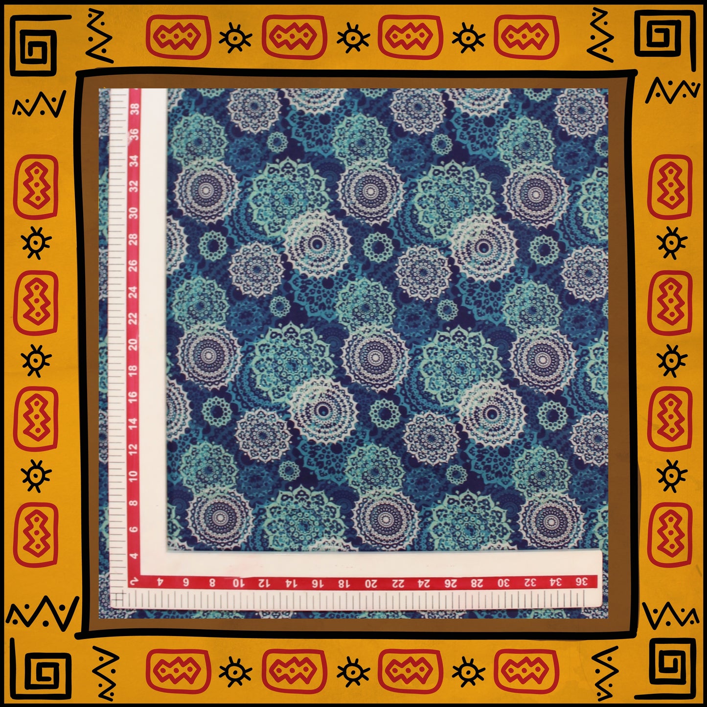 Mulmul Cotton Digital Printed Fabric (FW-44")