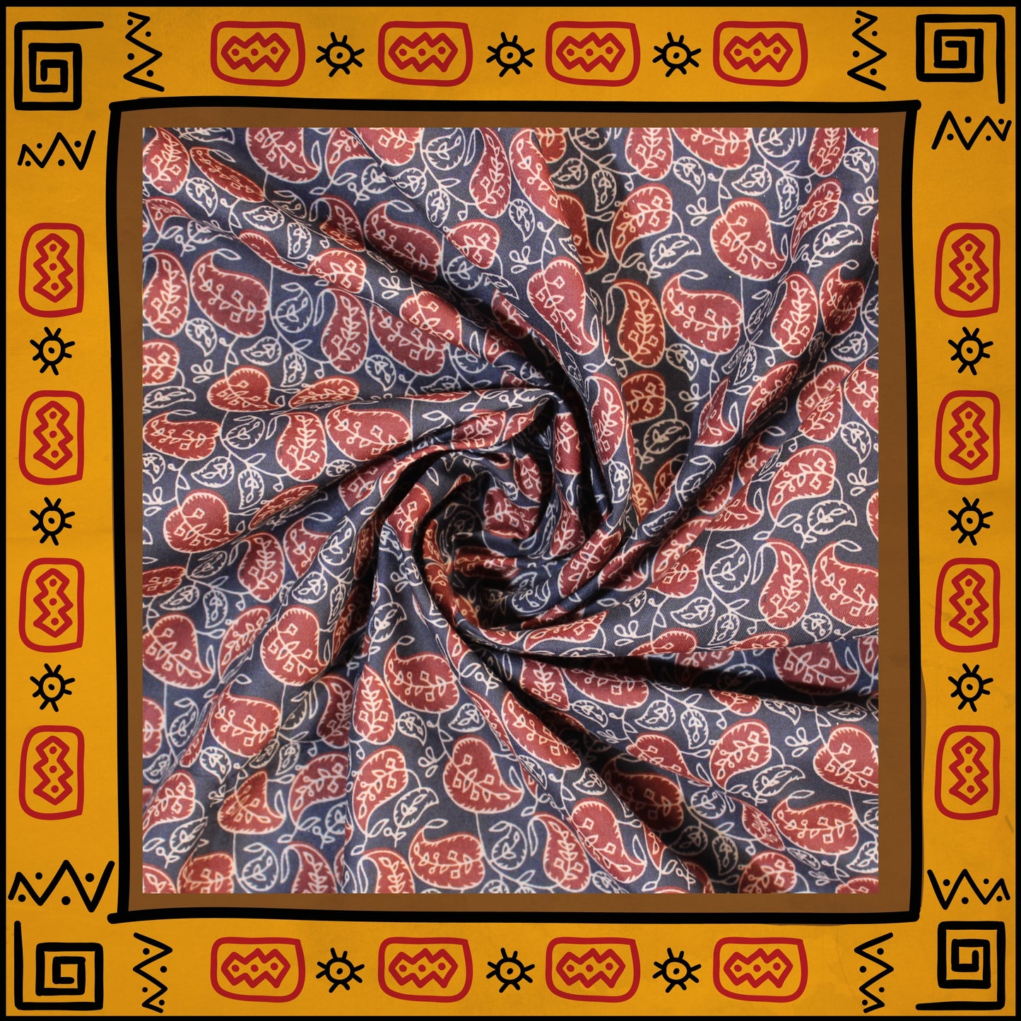 Mulmul Cotton Digital Printed Fabric (FW-44")