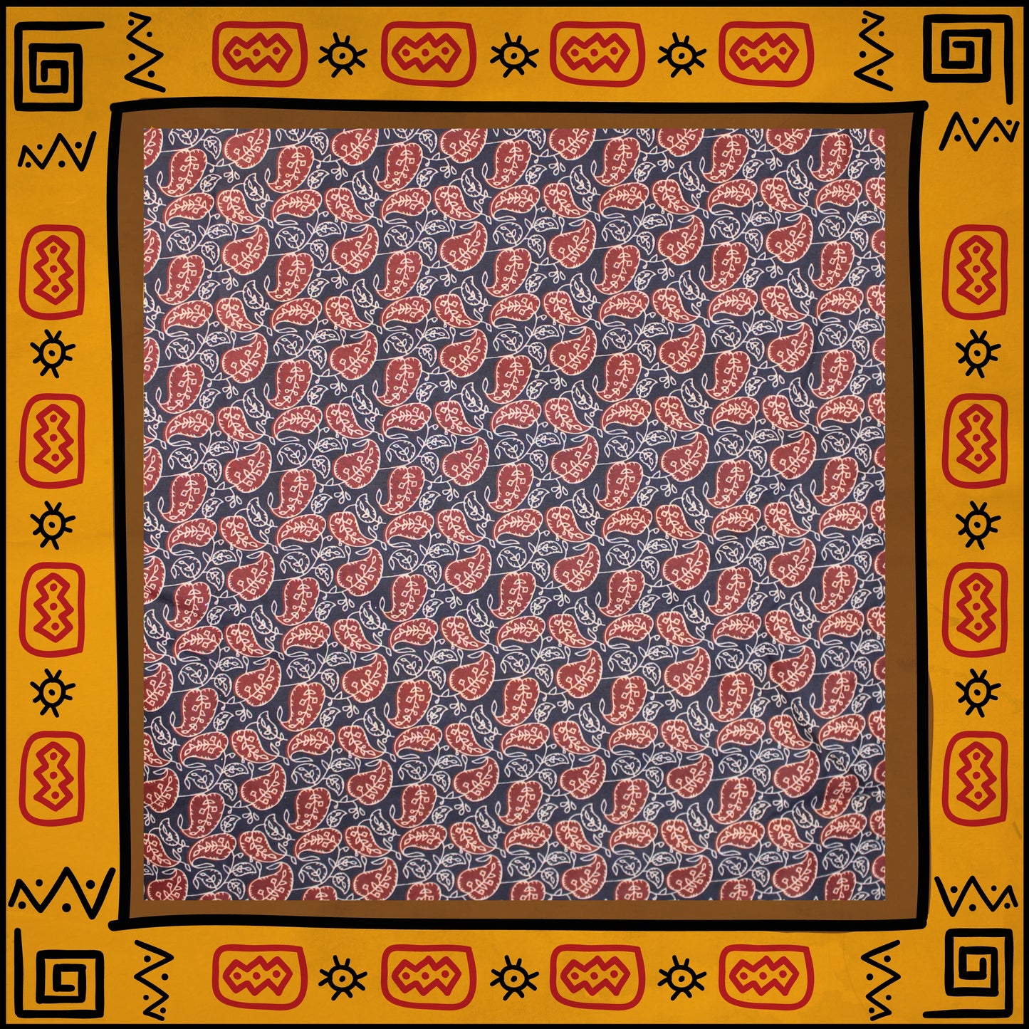 Mulmul Cotton Digital Printed Fabric (FW-44")