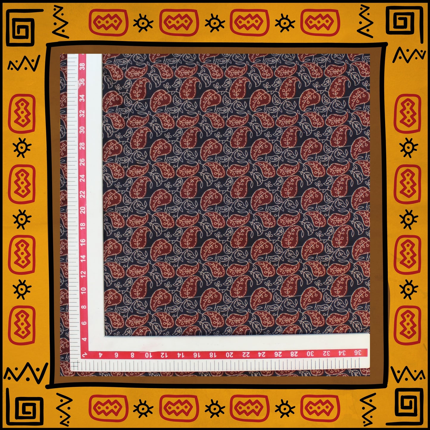Mulmul Cotton Digital Printed Fabric (FW-44")