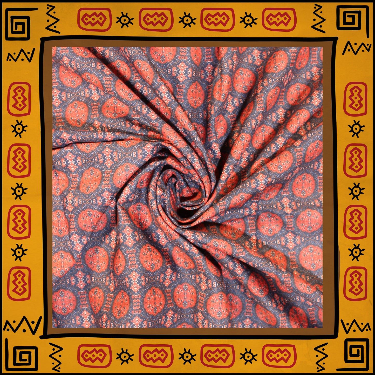 Mulmul Cotton Digital Printed Fabric (FW-44")