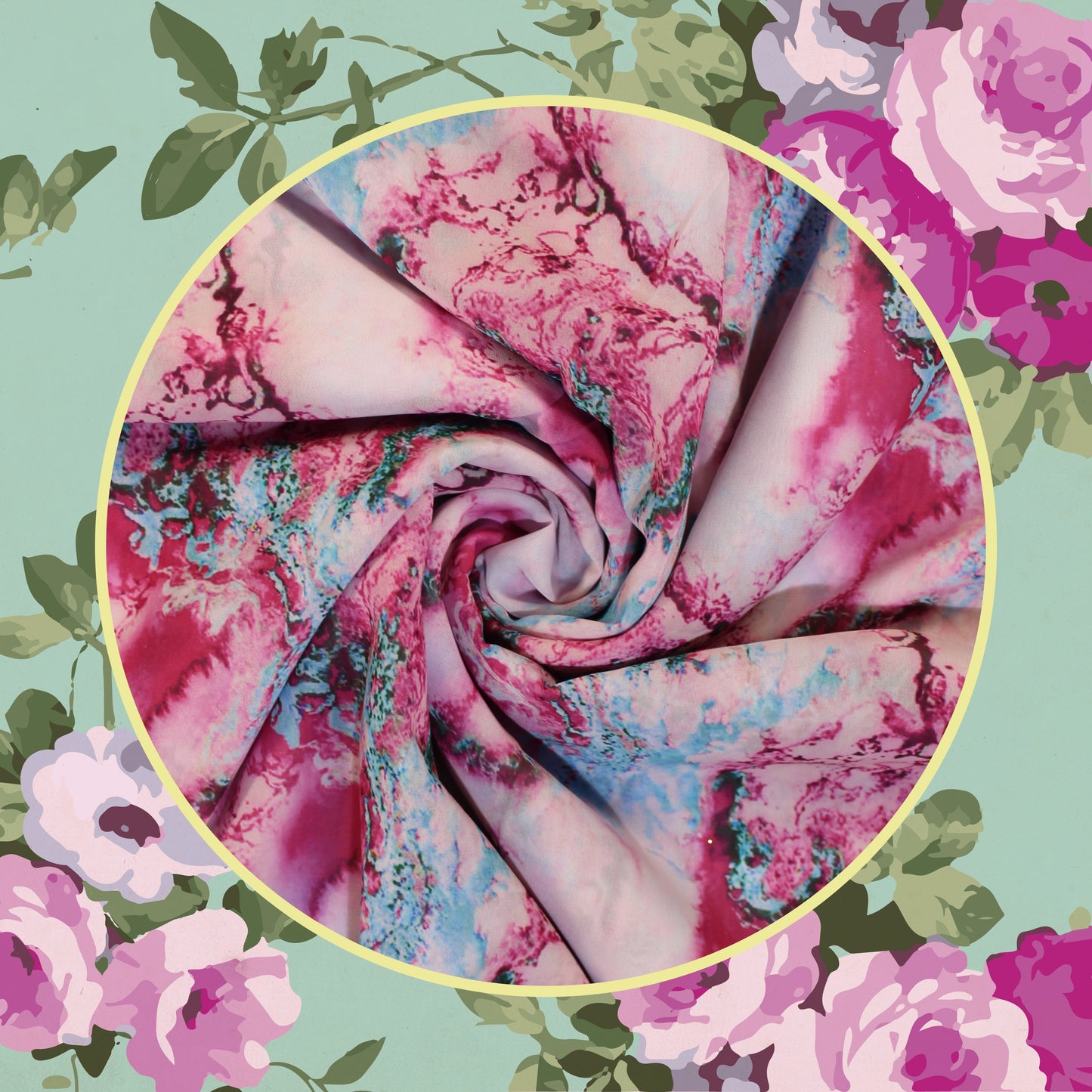 Italian Georgette Print Fabric (FW-58")