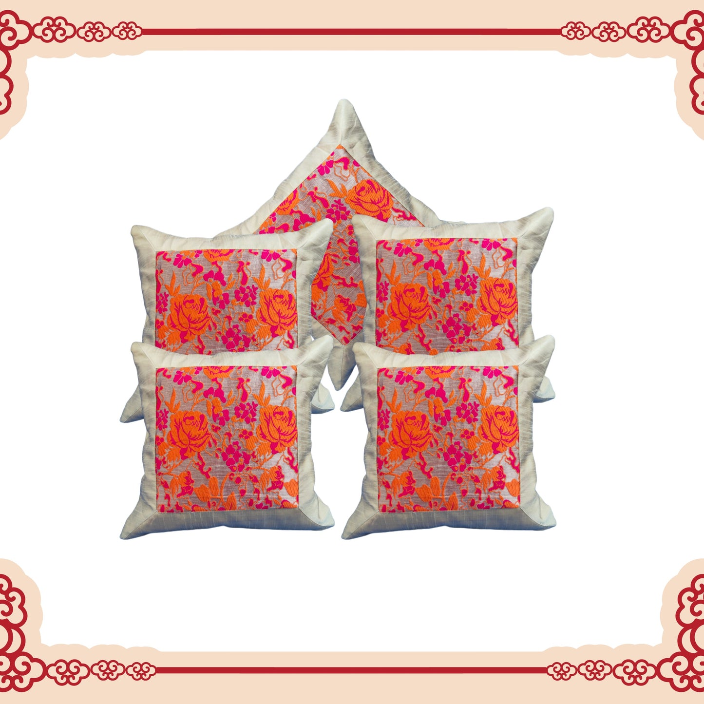 Beautiful Sofa Cushions Covers with Side Border