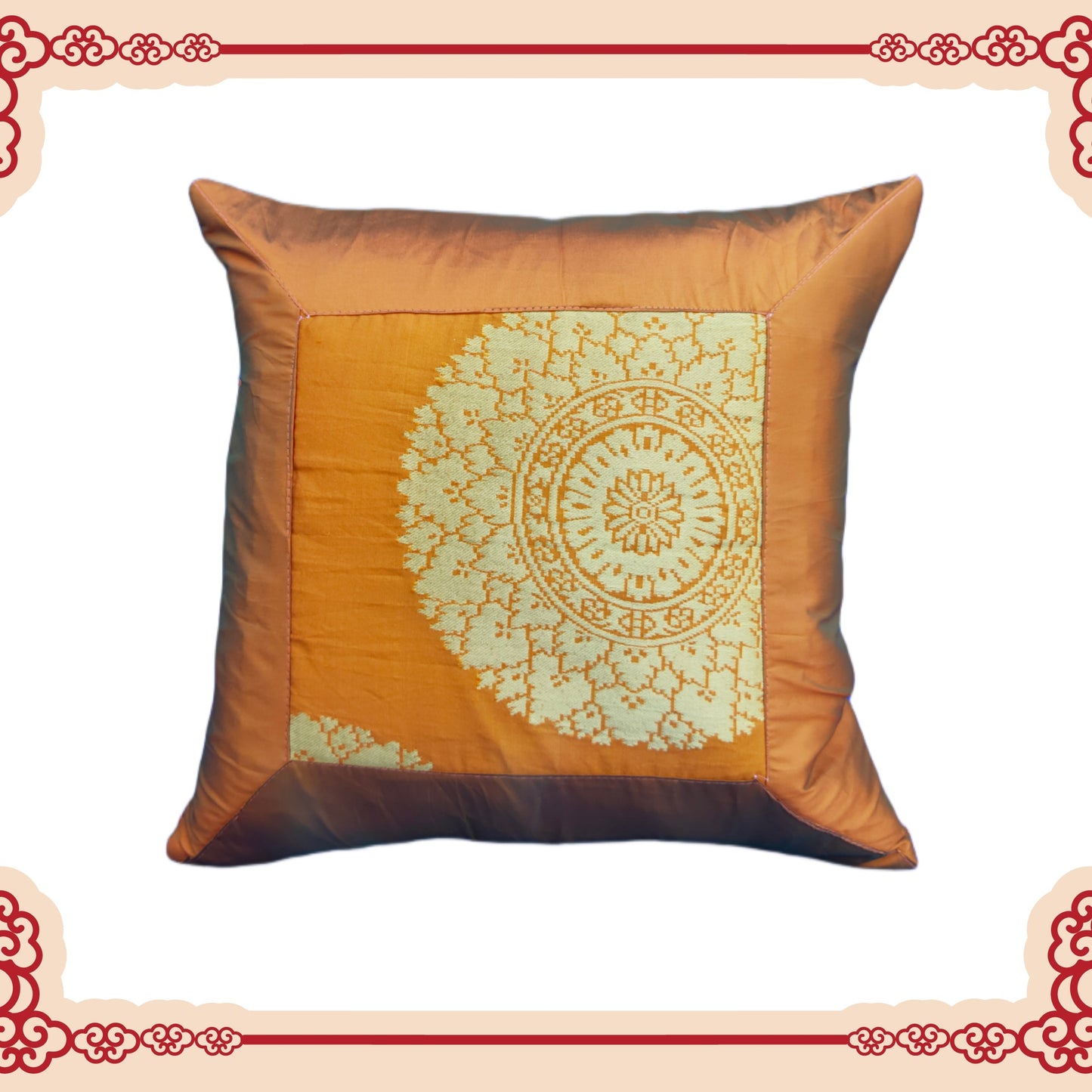 Broker Zari Gola With Border Cushion Covers