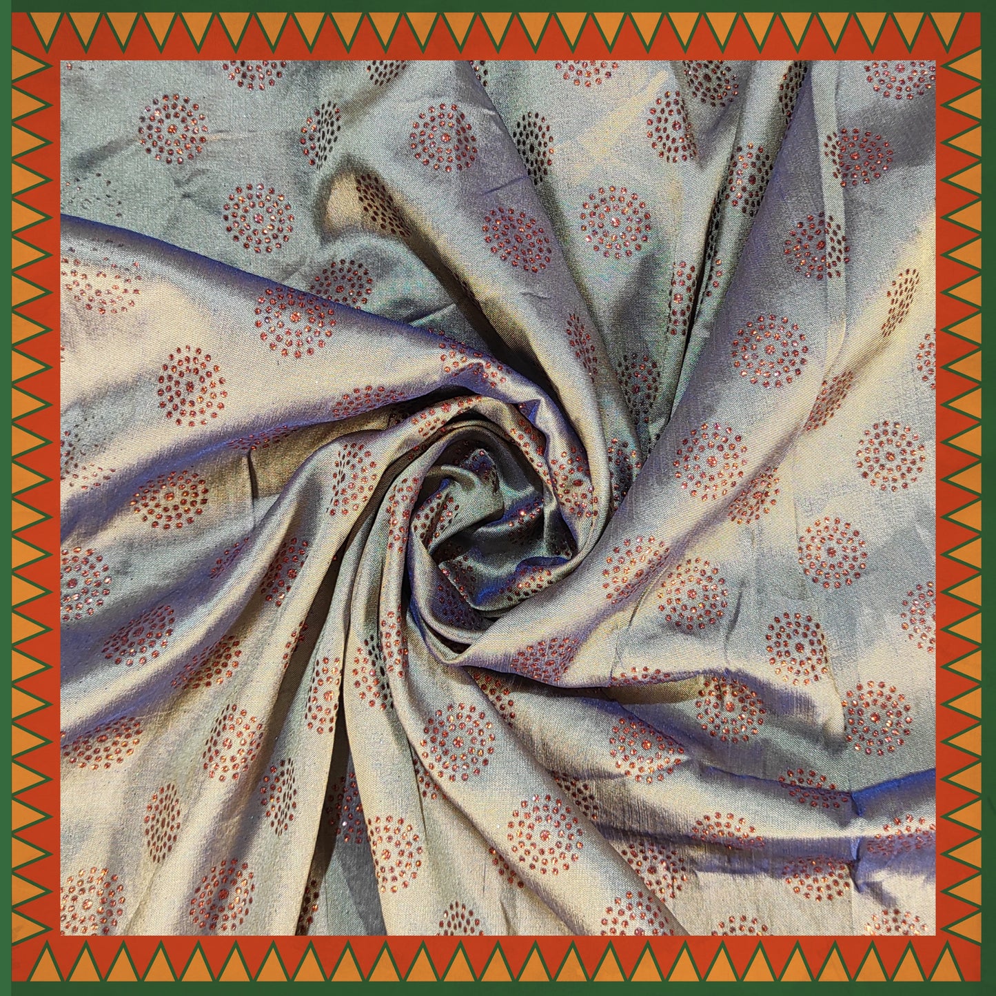 Glitter Foil On Tafetta Silk (FW-56")