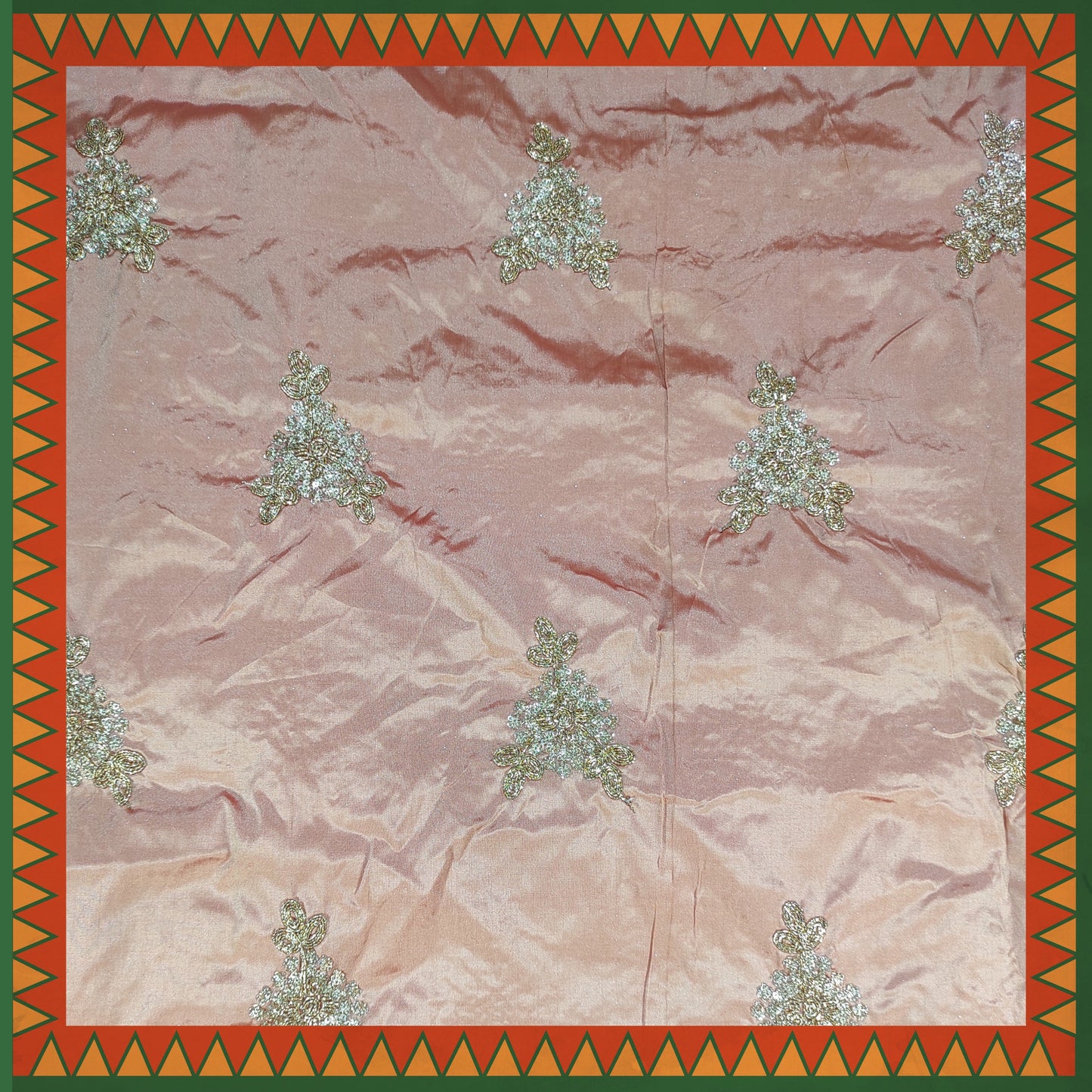 Codding Glitter Sequence Butta On Tafetta