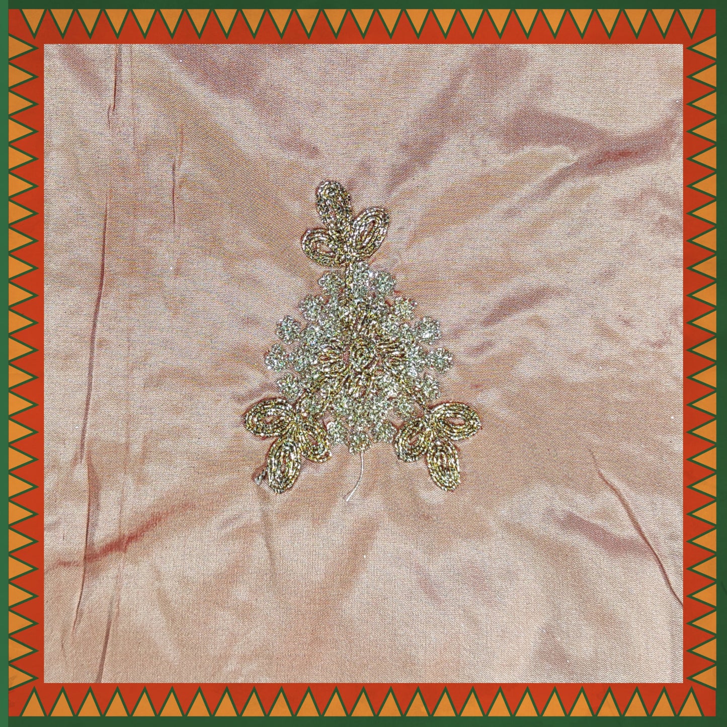 Codding Glitter Sequence Butta On Tafetta
