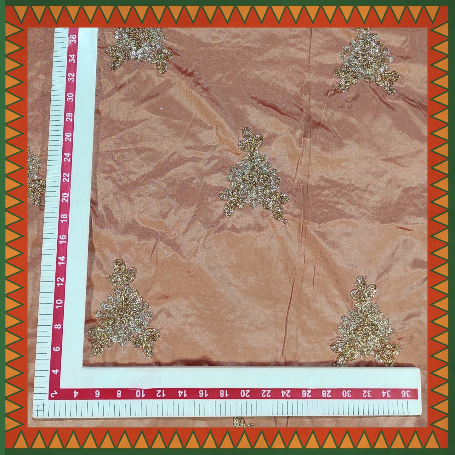 Codding Glitter Sequence Butta On Tafetta