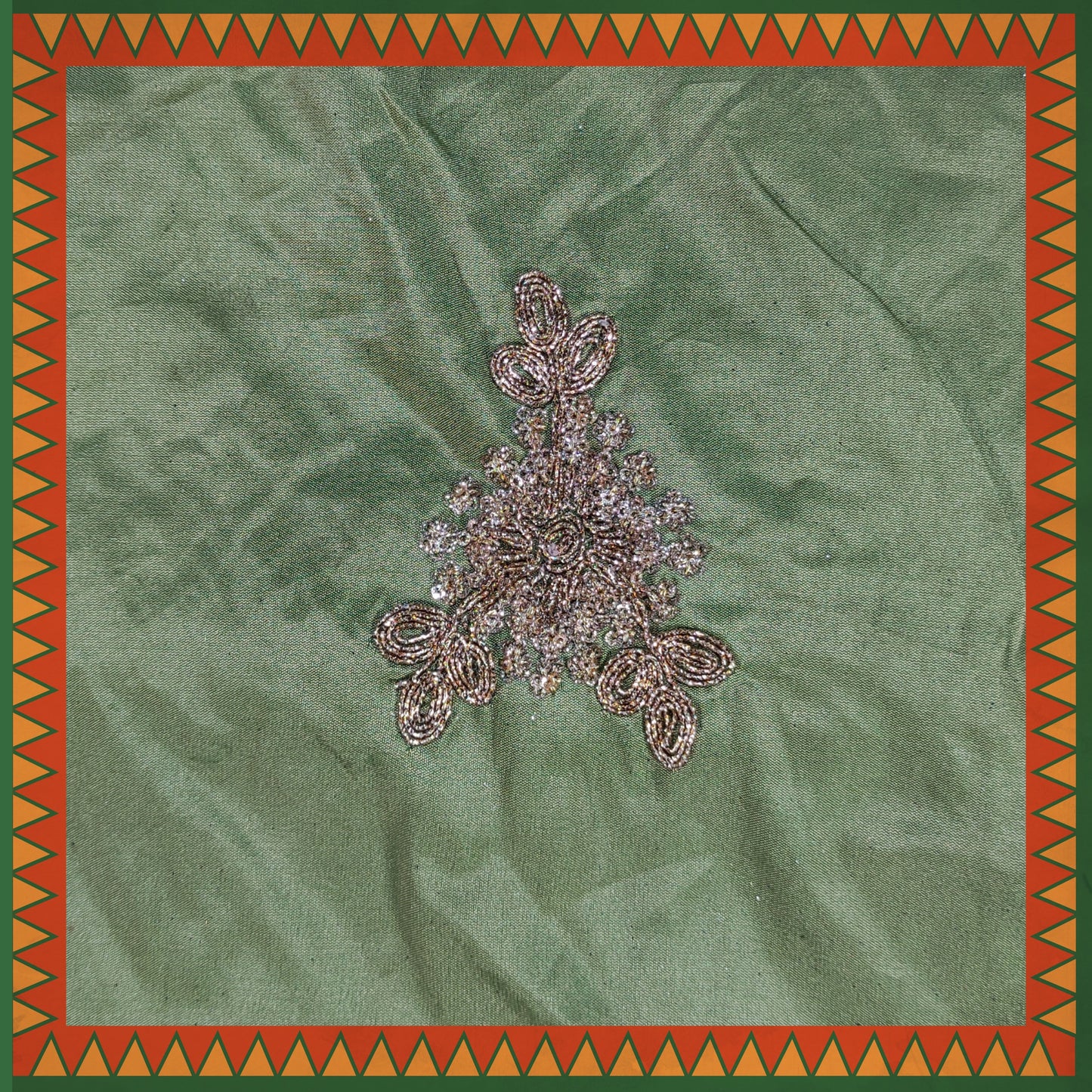 Codding Glitter Sequence Butta On Tafetta
