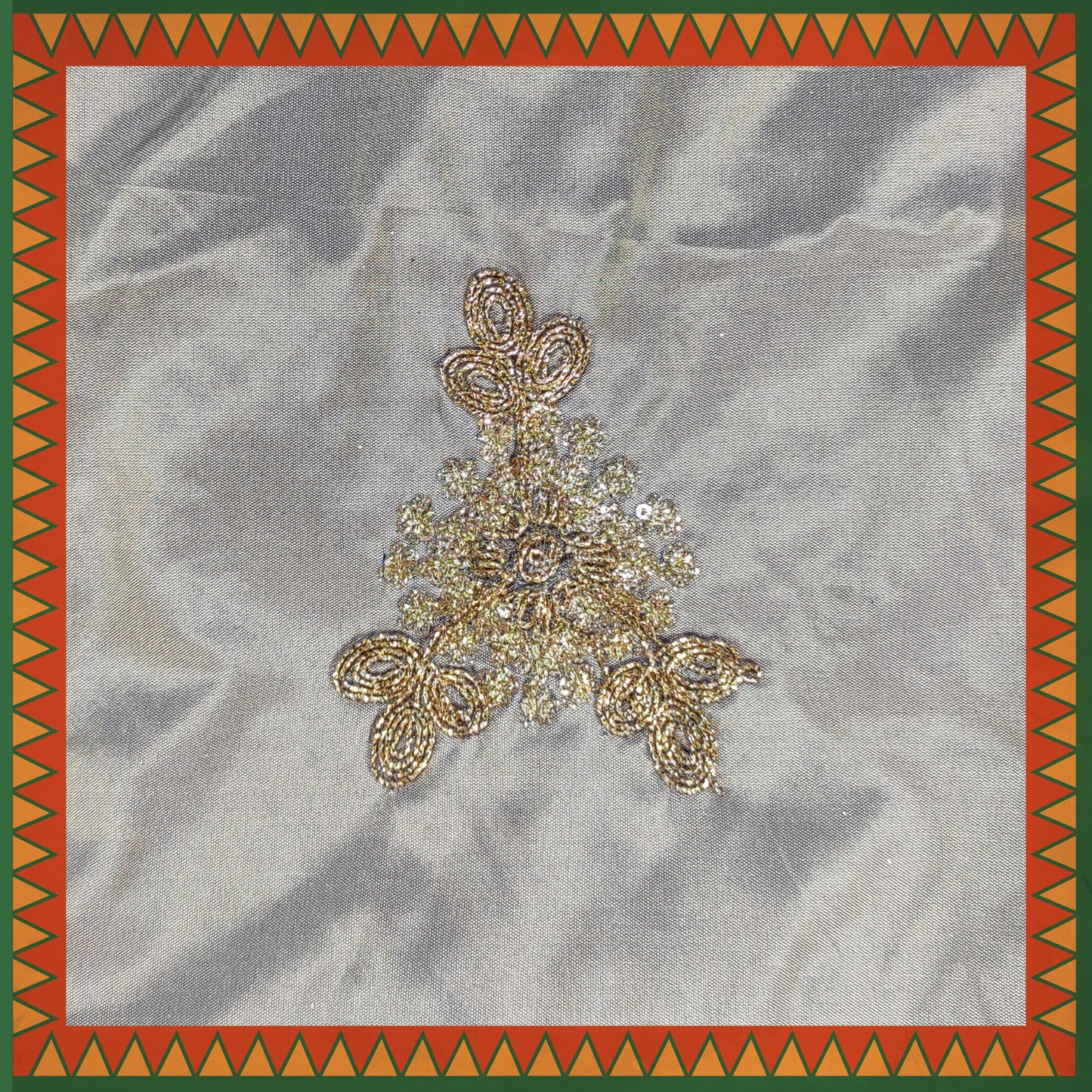Codding Glitter Sequence Butta On Tafetta