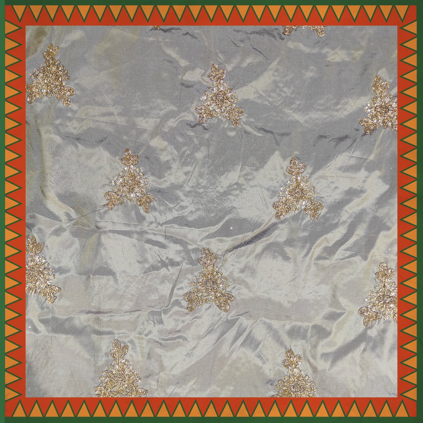 Codding Glitter Sequence Butta On Tafetta