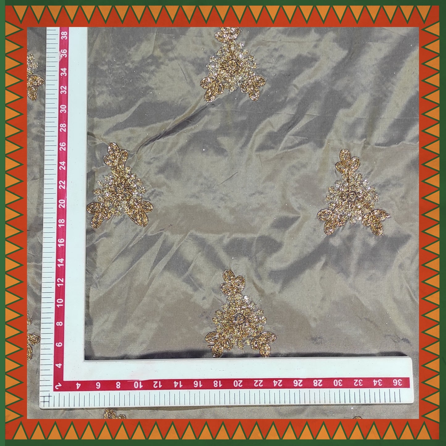 Codding Glitter Sequence Butta On Tafetta