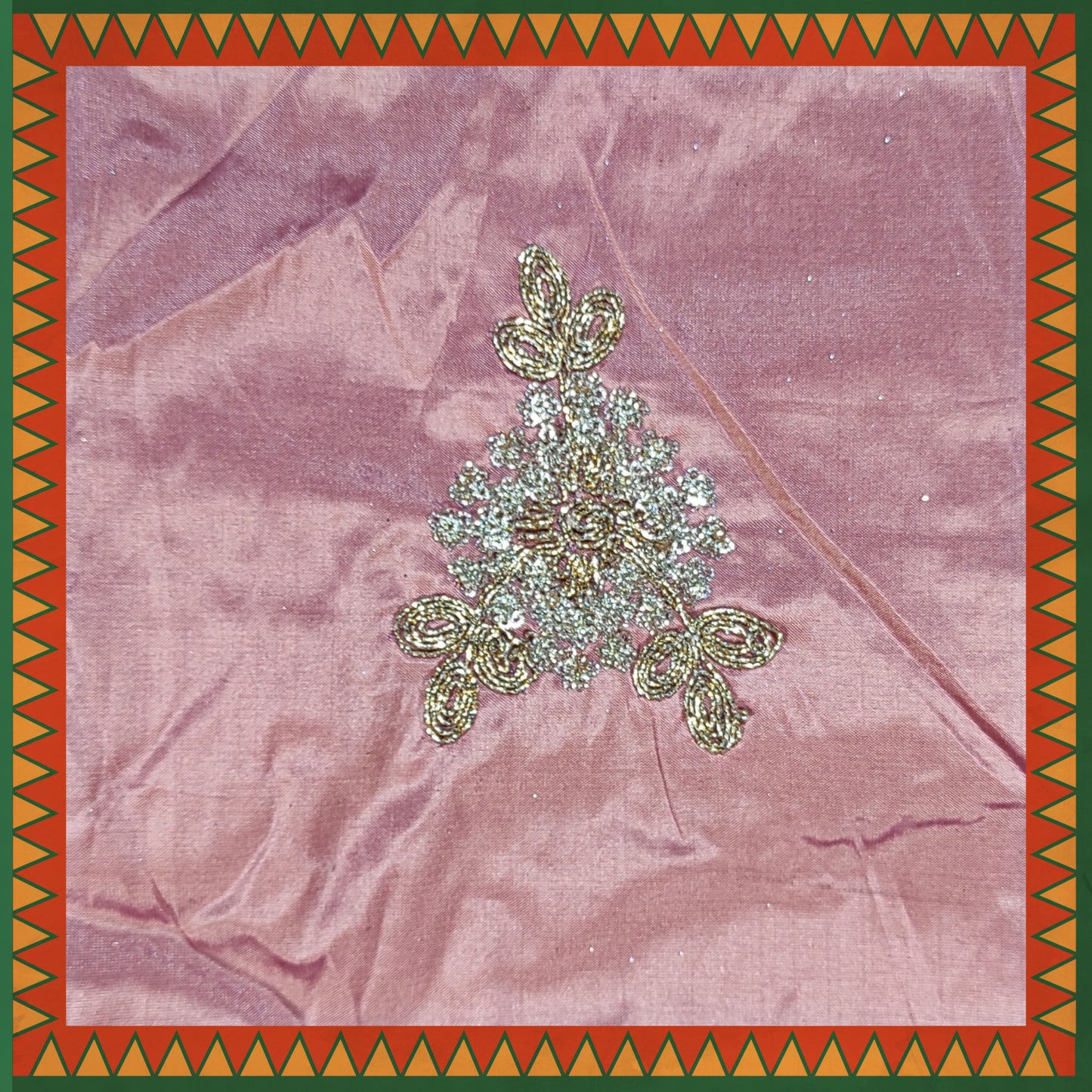 Codding Glitter Sequence Butta On Tafetta