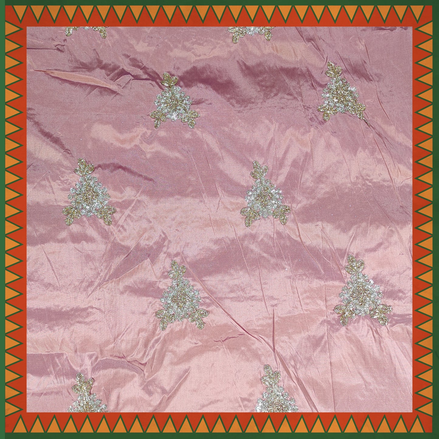 Codding Glitter Sequence Butta On Tafetta