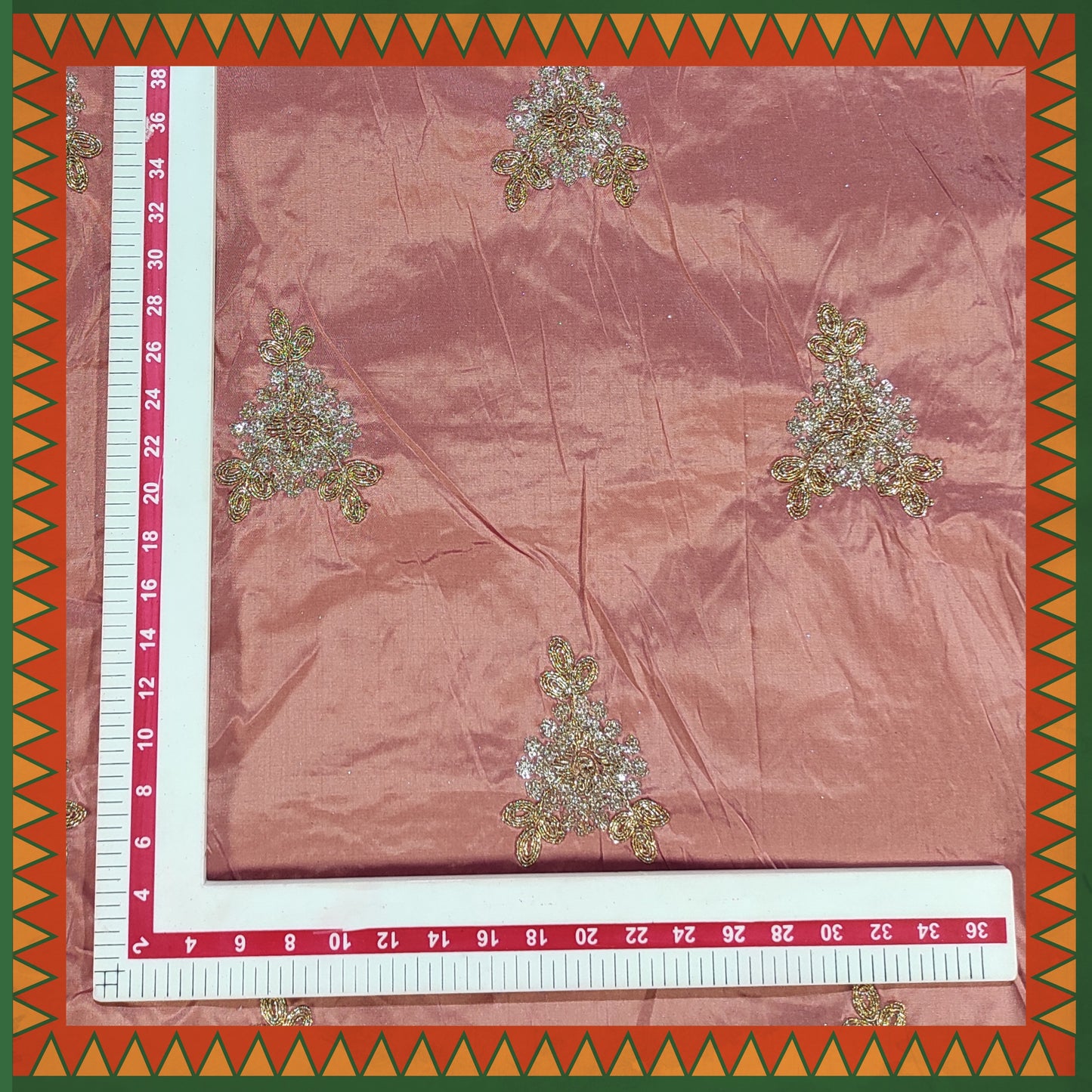 Codding Glitter Sequence Butta On Tafetta