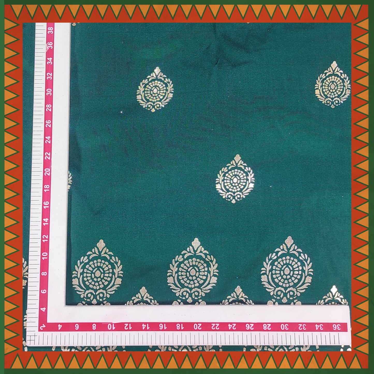 Leather Foil Daman Print On Satin Tafetta (FW-56" EMB-56")