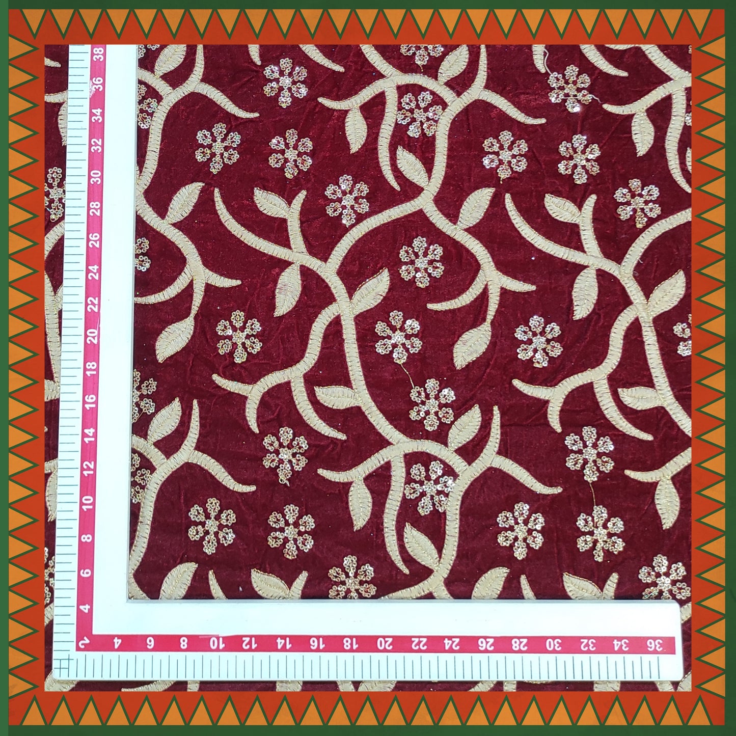 Sequence Zari Jaal On Velvet