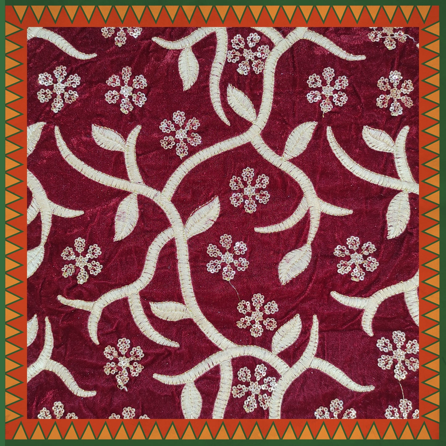 Sequence Zari Jaal On Velvet