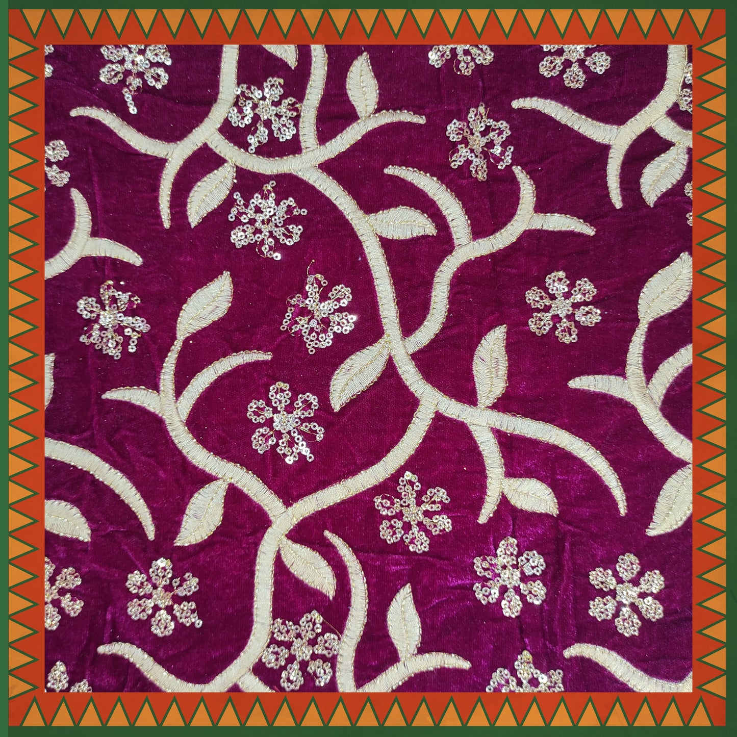 Sequence Zari Jaal On Velvet