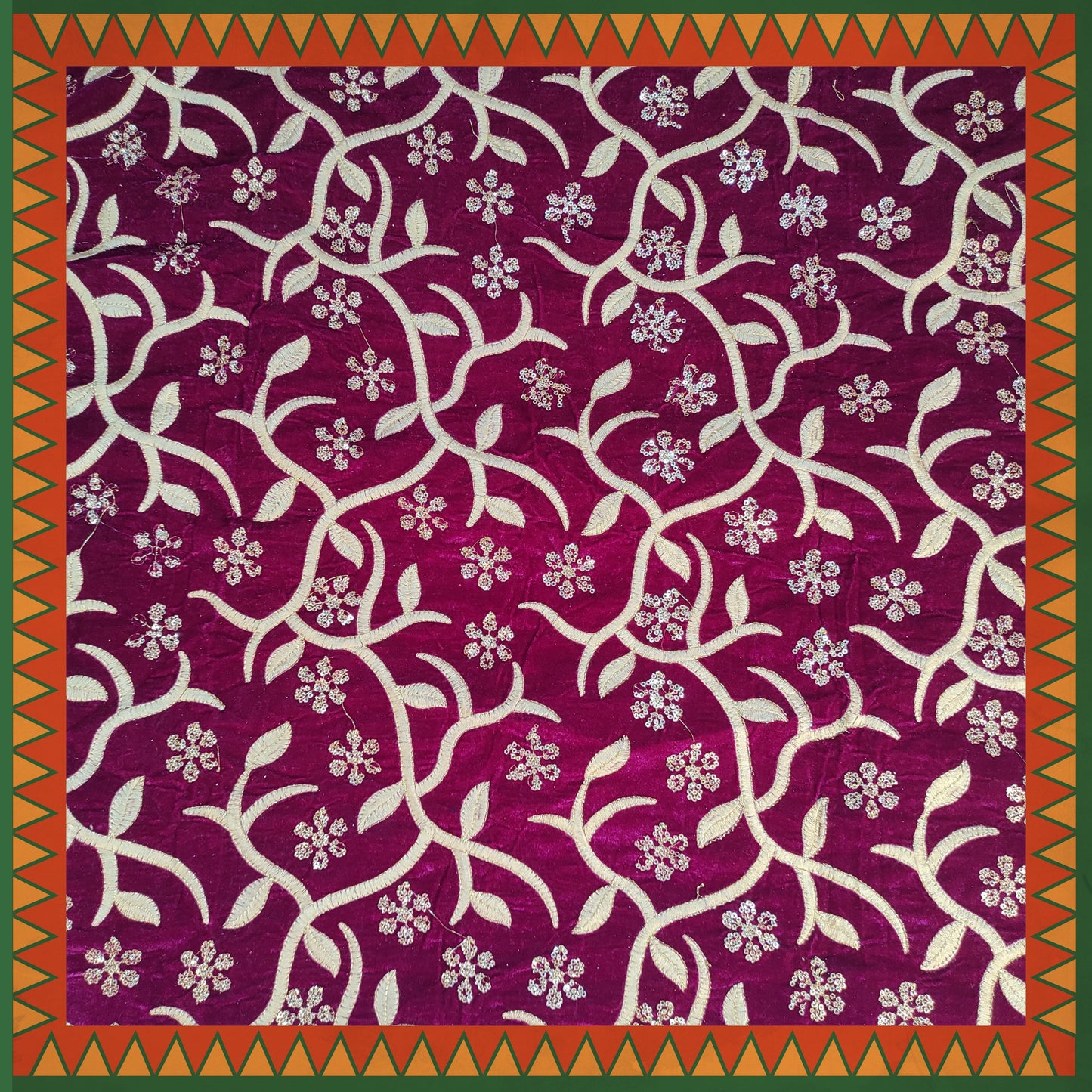 Sequence Zari Jaal On Velvet