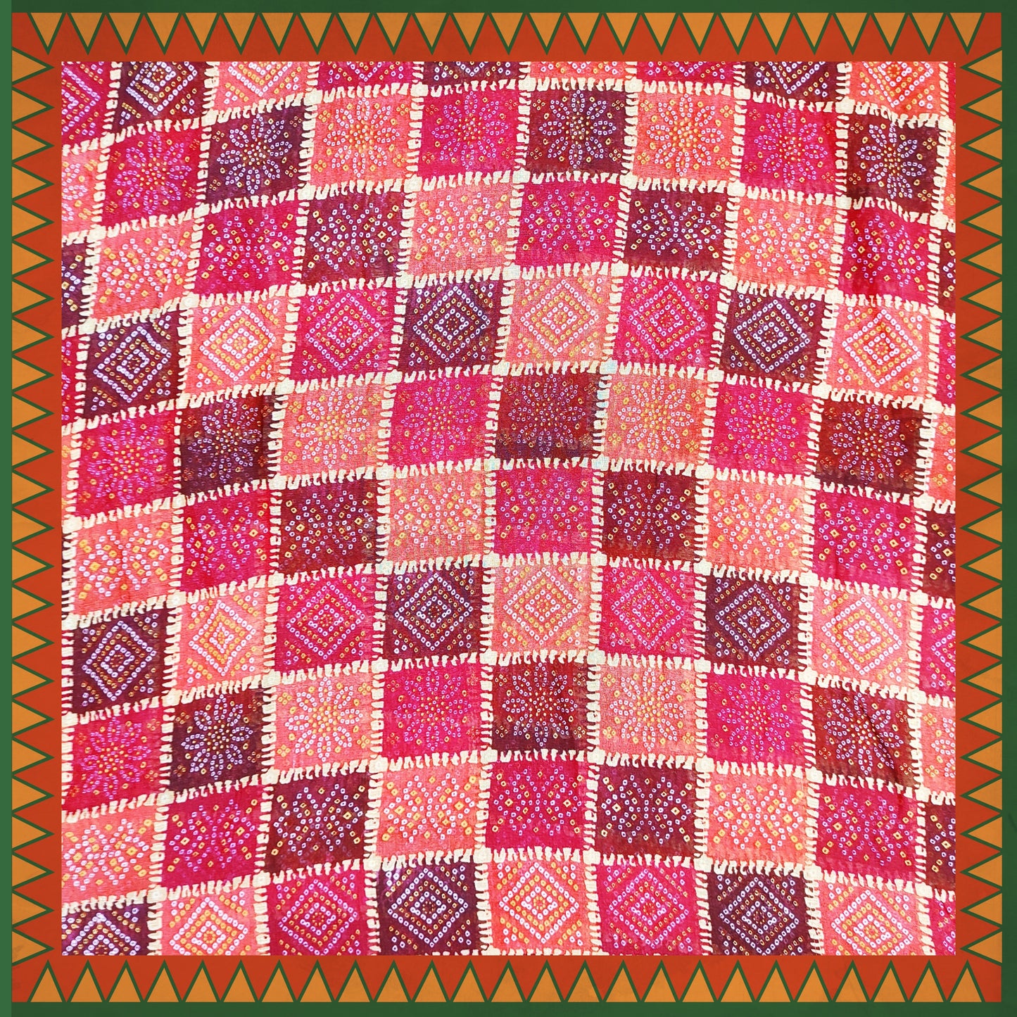 Bandhani Digital Print On Georgette (FW-56")