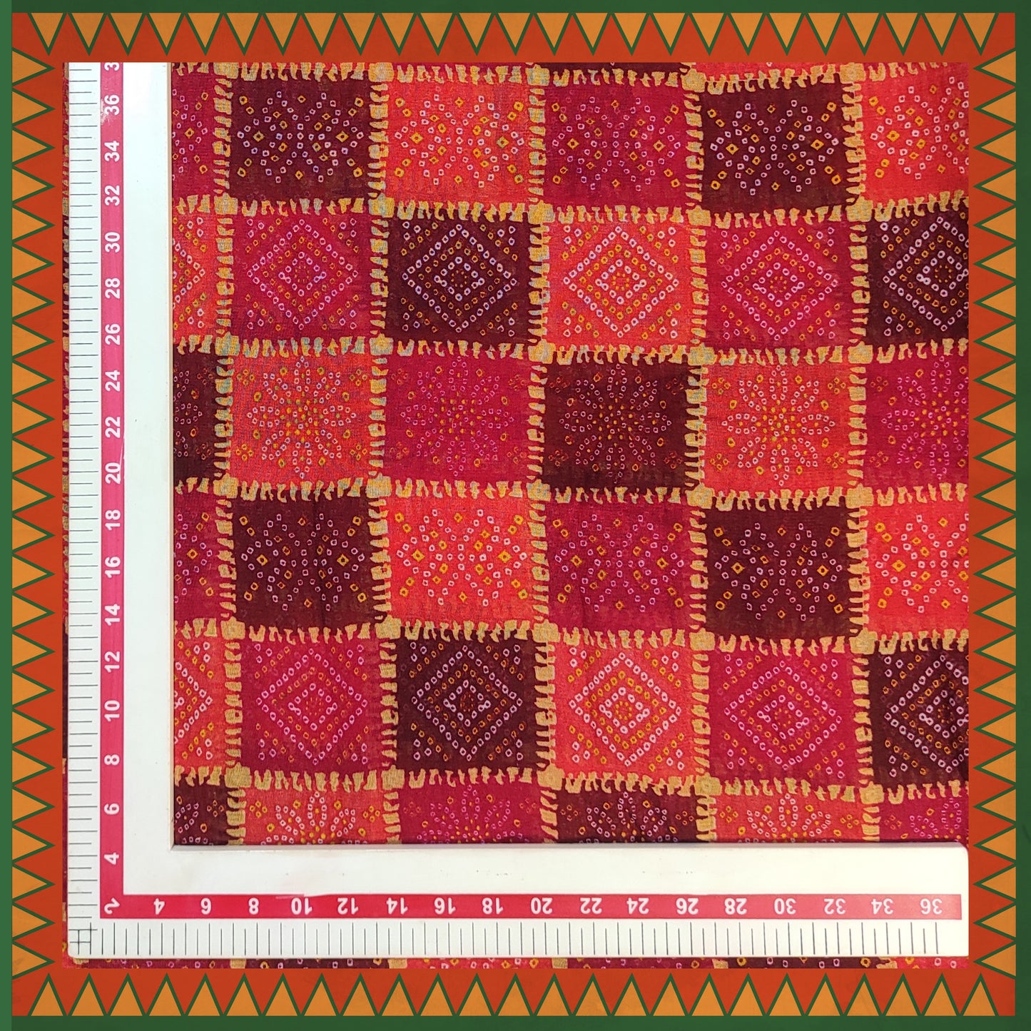 Bandhani Digital Print On Georgette (FW-56")