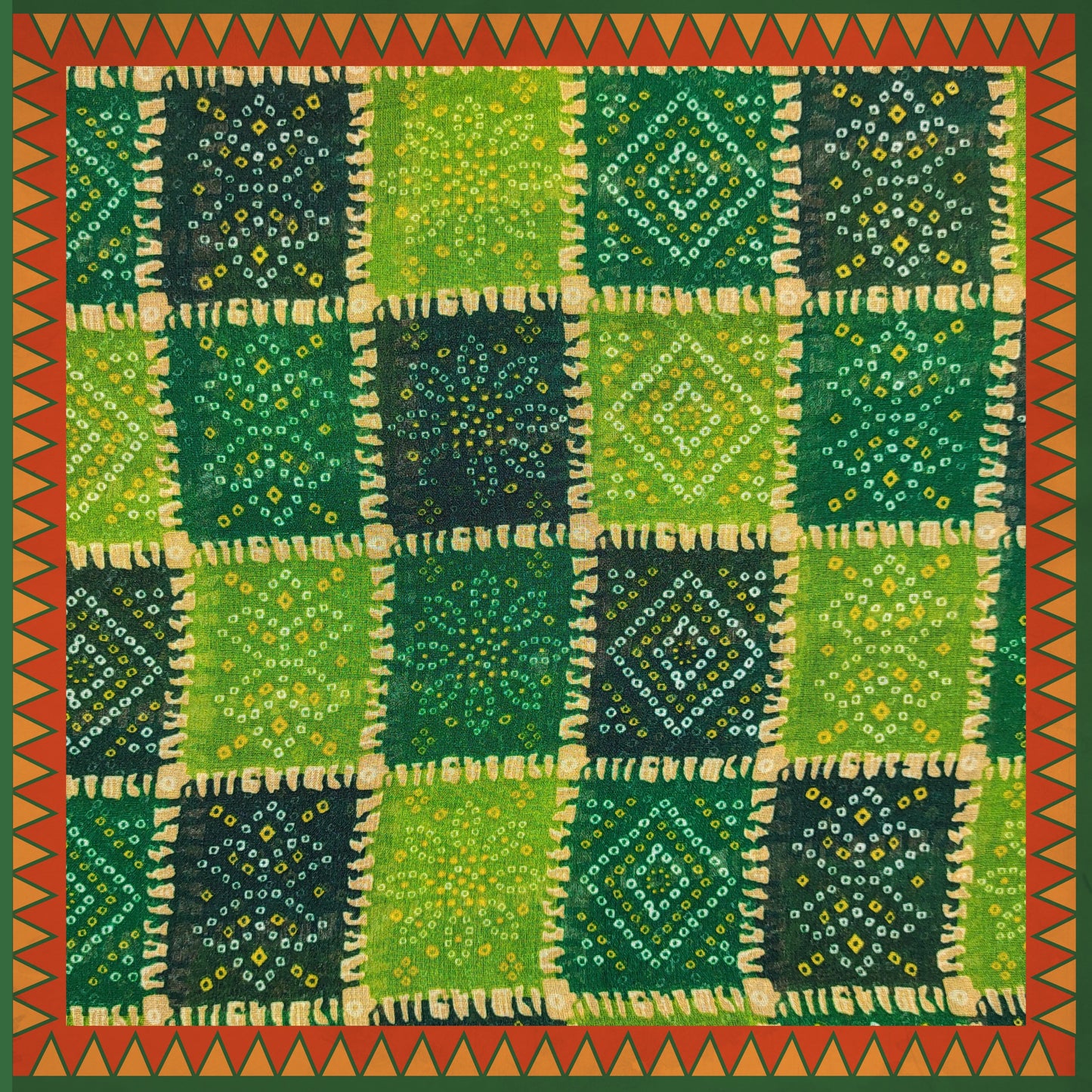 Bandhani Digital Print On Georgette (FW-56")