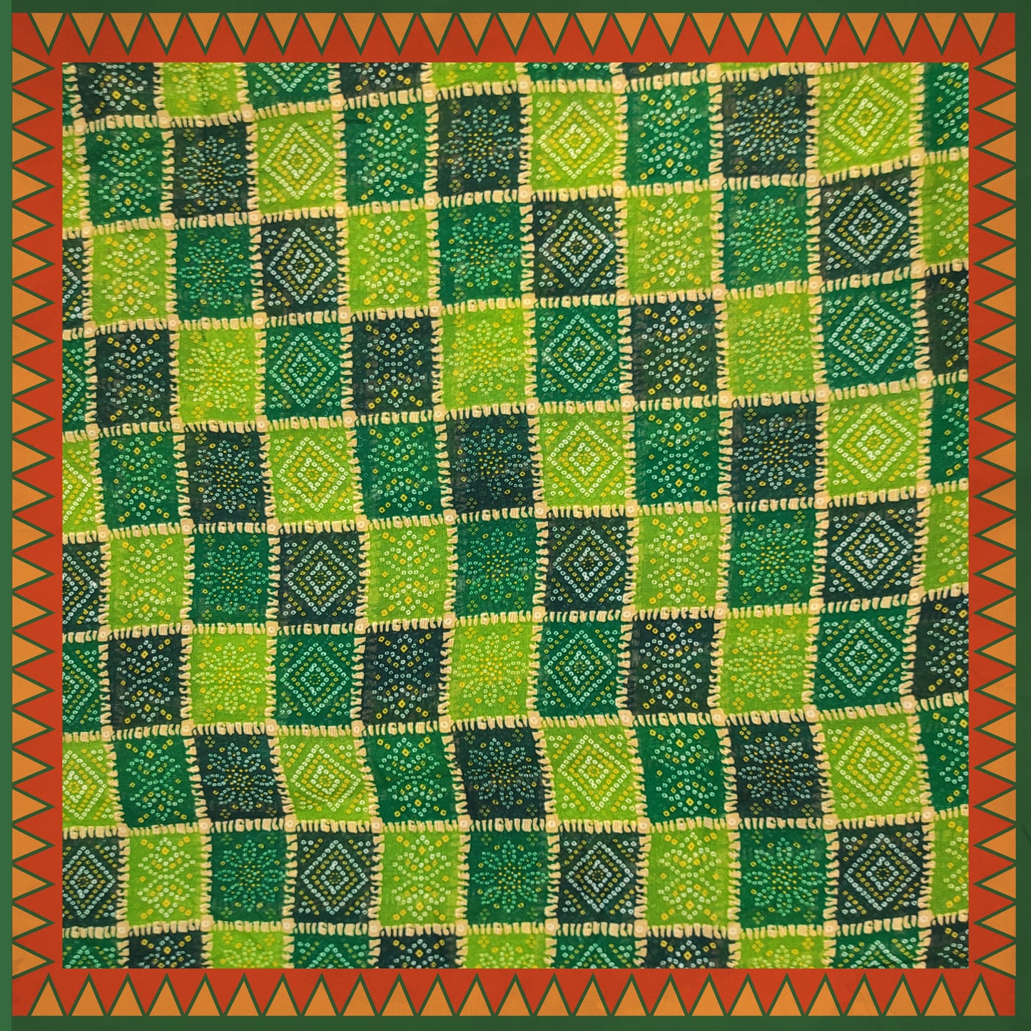 Bandhani Digital Print On Georgette (FW-56")