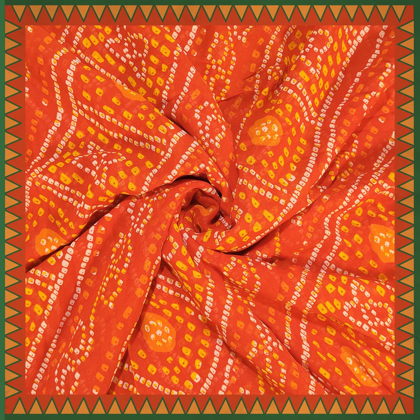 Bandhani Digital Print On Georgette (FW-56")