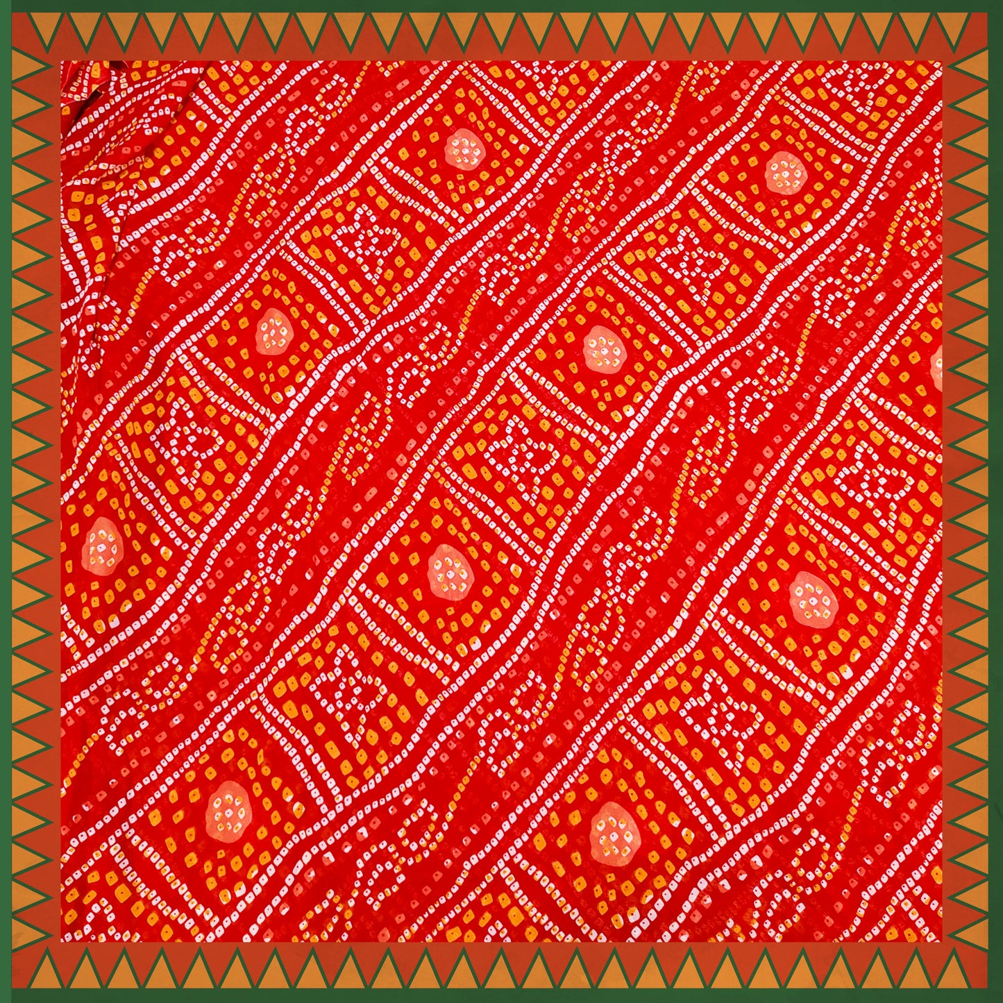 Bandhani Digital Print On Georgette (FW-56")