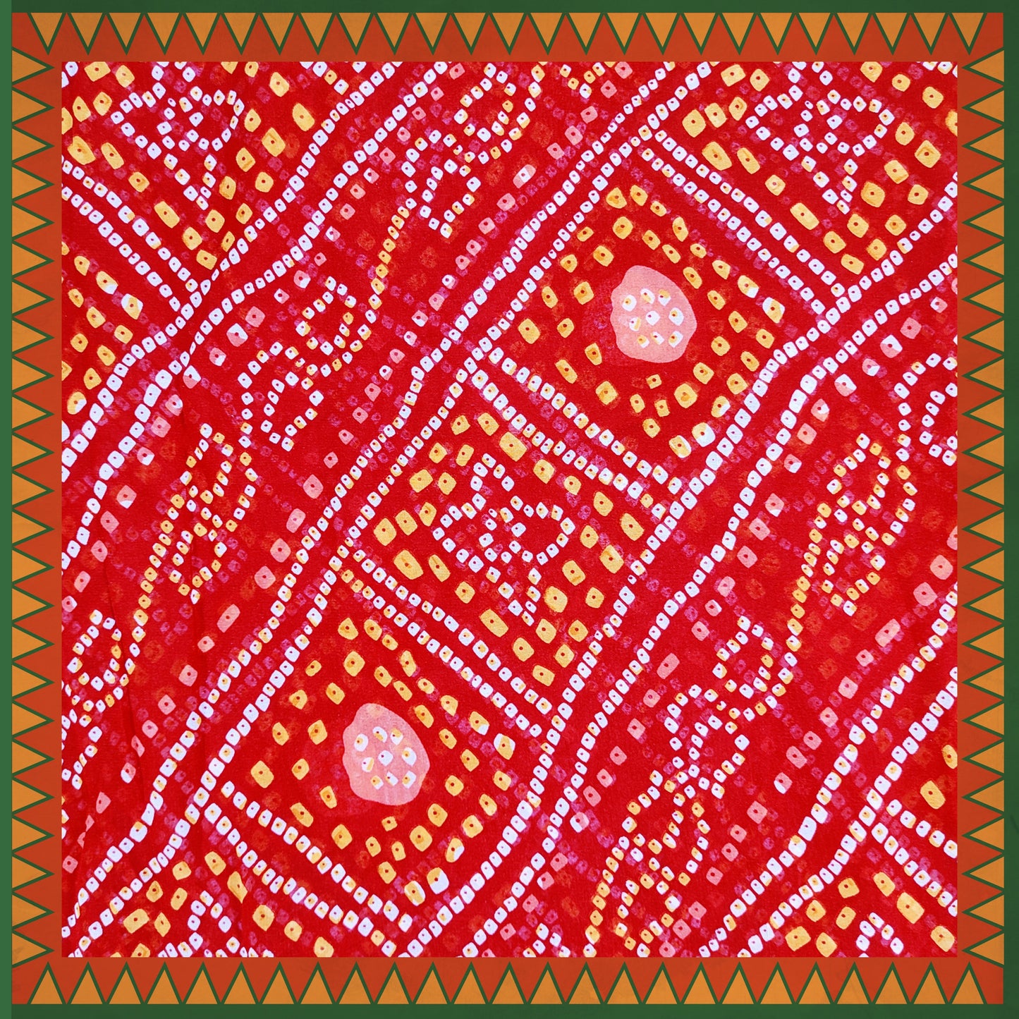 Bandhani Digital Print On Georgette (FW-56")
