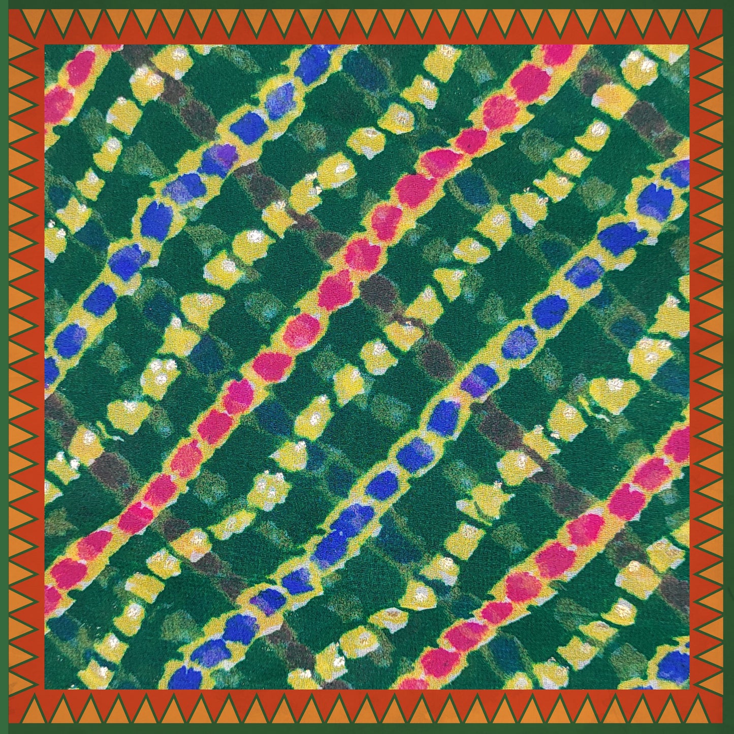 Lehariya Bandhani Digital Print On Georgette (FW-56")