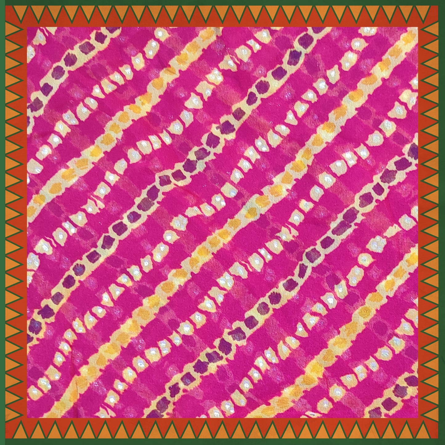 Lehariya Bandhani Digital Print On Georgette (FW-56")