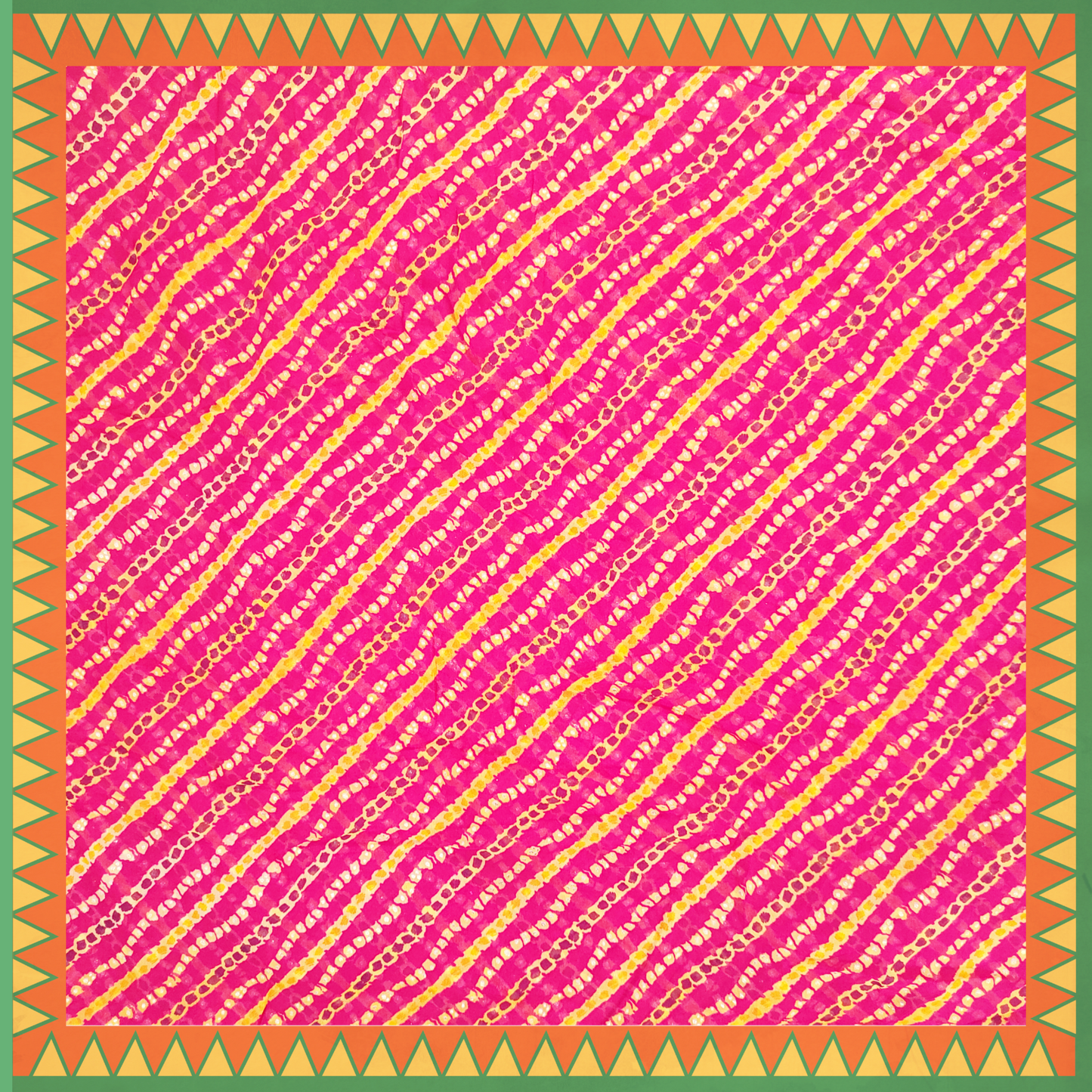 Lehariya Bandhani Digital Print On Georgette (FW-56")